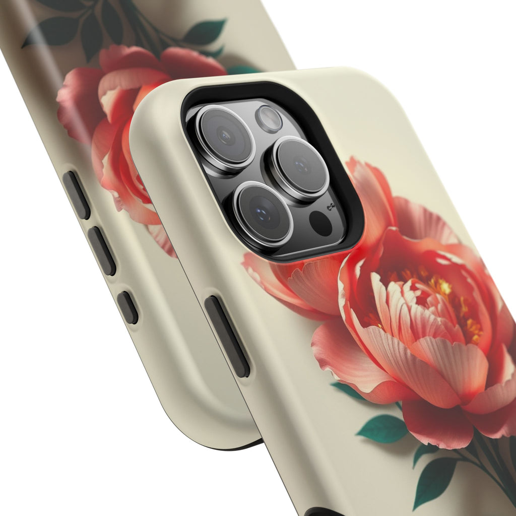 iPhone Emerald Green And Gold Peony Bouquet Slim iPhone Everyday · iPhone Case