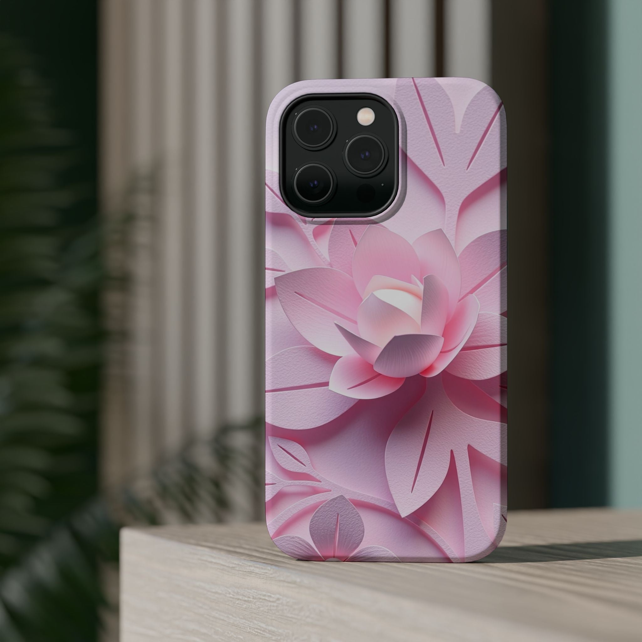 iPhone Floral Geometric Paper Cut Art Slim Everyday Designer Case · iPhone Case