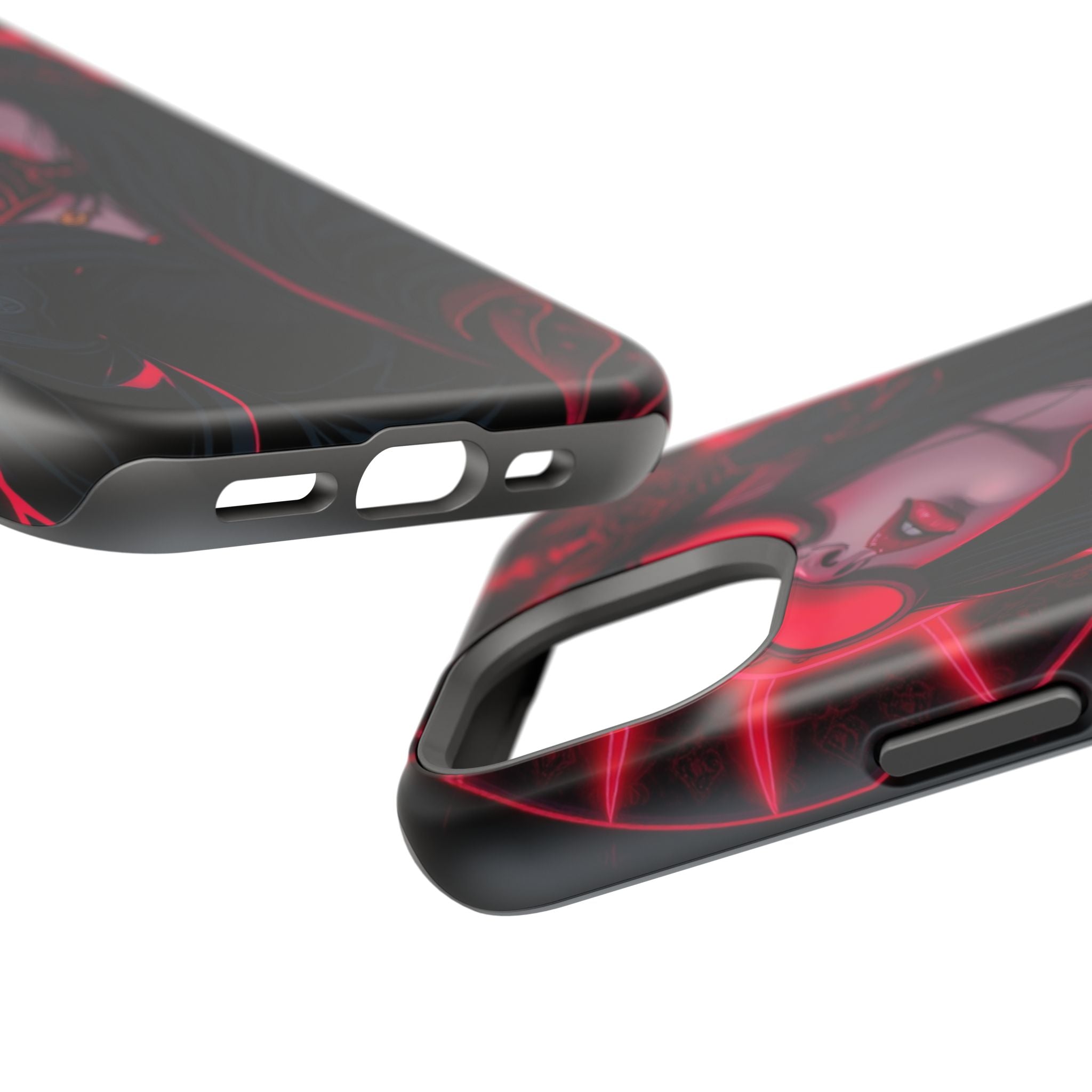 iPhone Black And Crimson Art Nouveau Female Slim Everyday Designer Case · iPhone