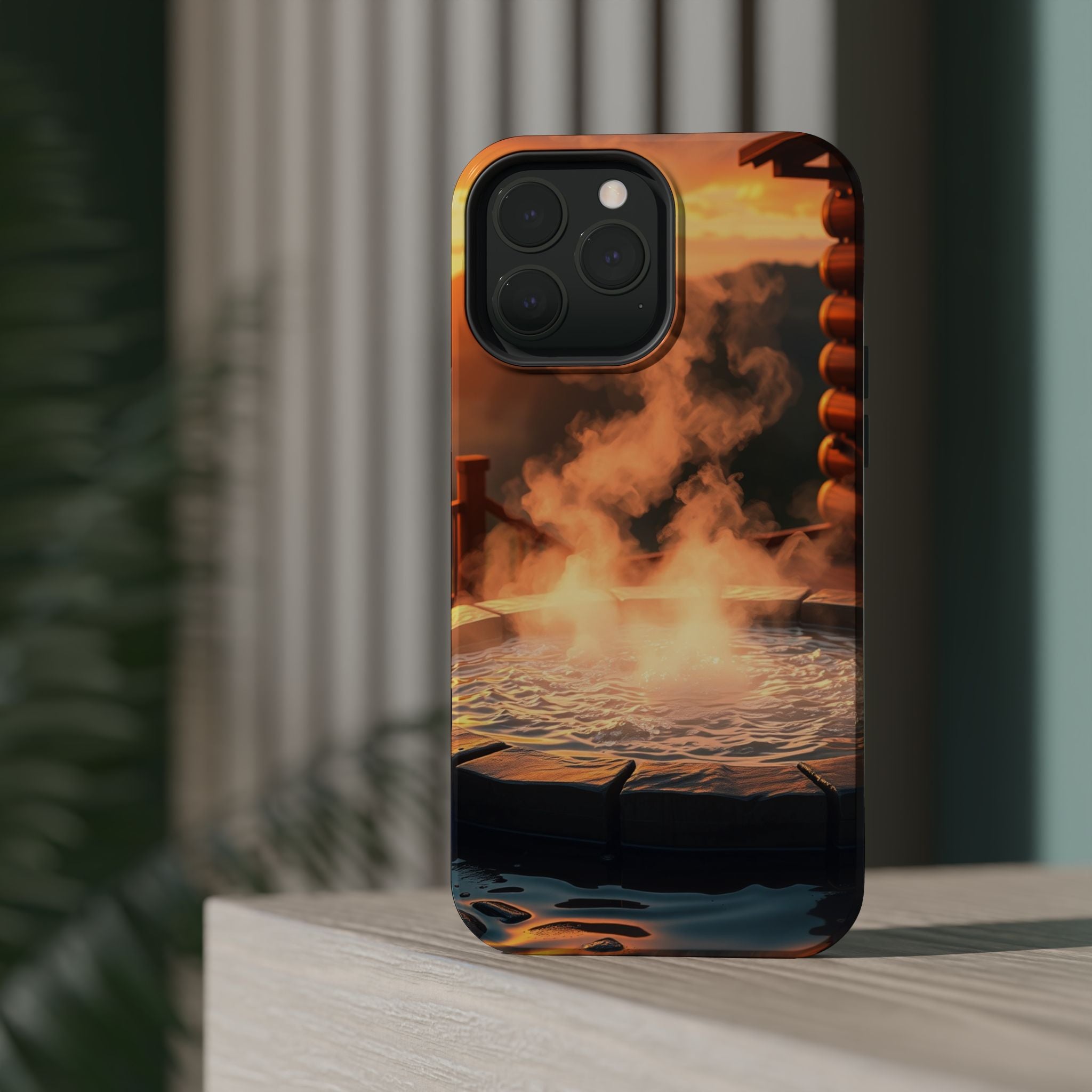 iPhone Hot Spring Steam Enchanted Art Slim Everyday Designer Case · iPhone Case