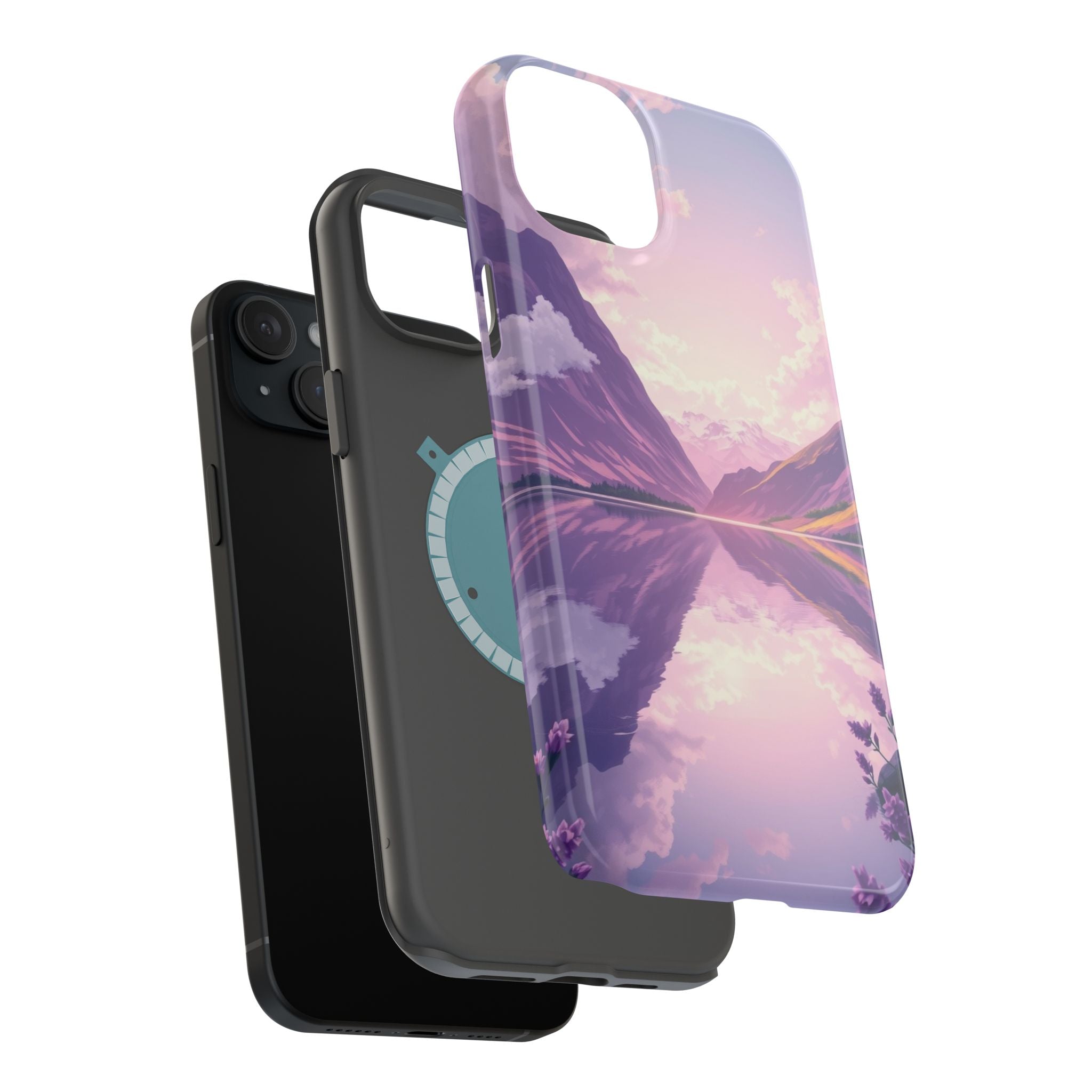 iPhone Lavender And Pearl Fjord Reflection Slim iPhone Everyday · iPhone Case