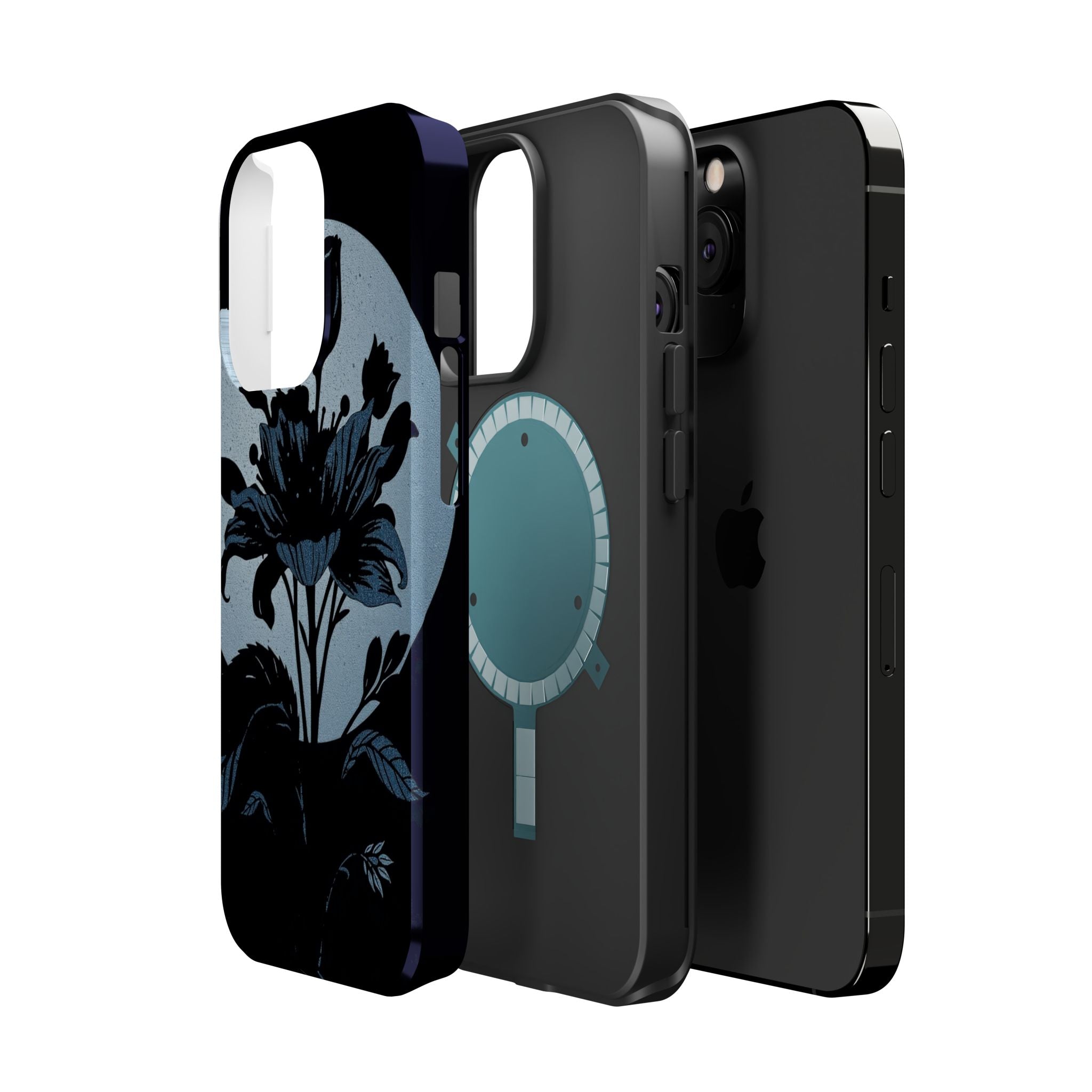 iPhone Radiant Floral Silhouette Design Slim Everyday Designer Case · iPhone Cas