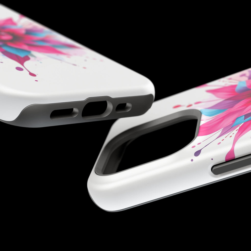 iPhone Floral Watercolor Splash Electric Art Slim iPhone Everyday · iPhone Case