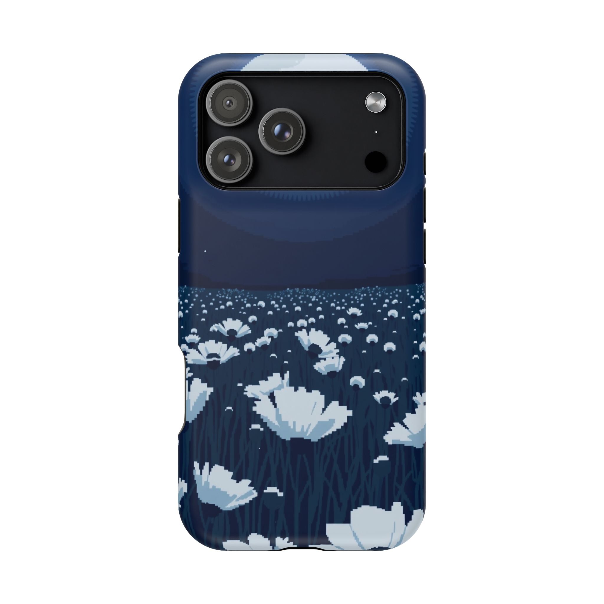 iPhone Poppy Field Pixel Art -Bit Bold Modern Everyday Snap Case · iPhone Case