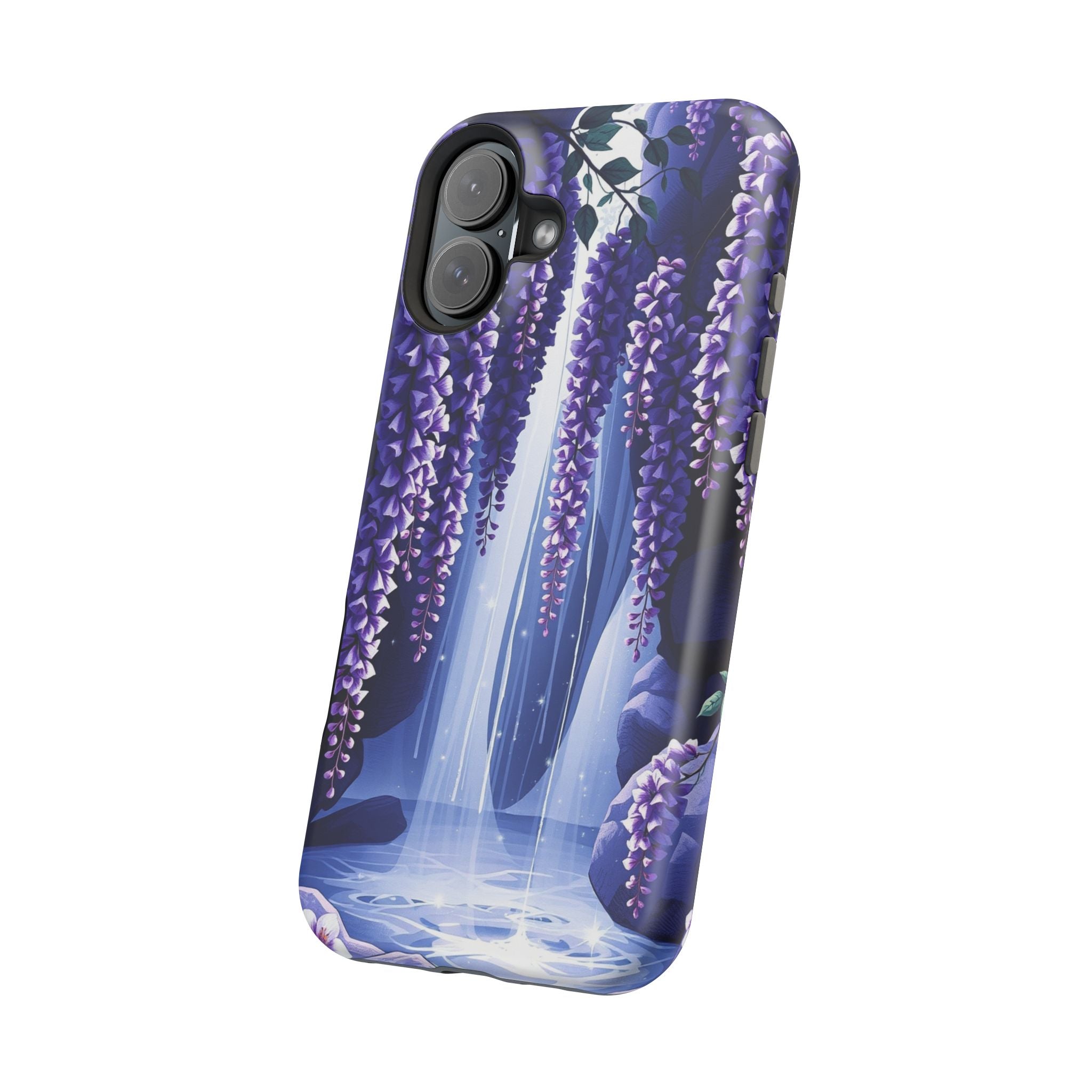 iPhone Wisteria Cascade Serene Design Slim Snap Case Ga · iPhone Case