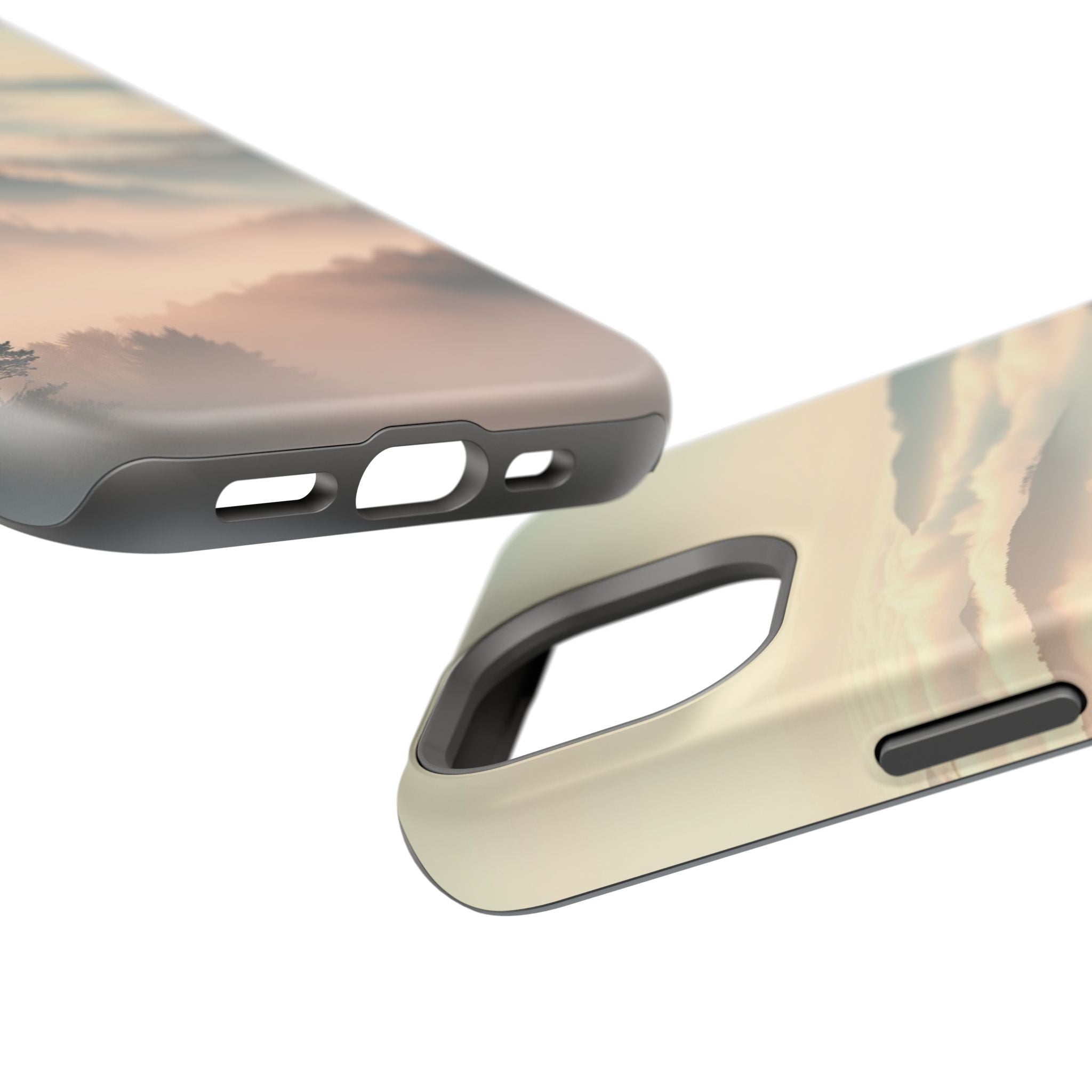 iPhone Mint And Blush Fog Rolling Over Hills Slim iPhone Everyday · iPhone Case