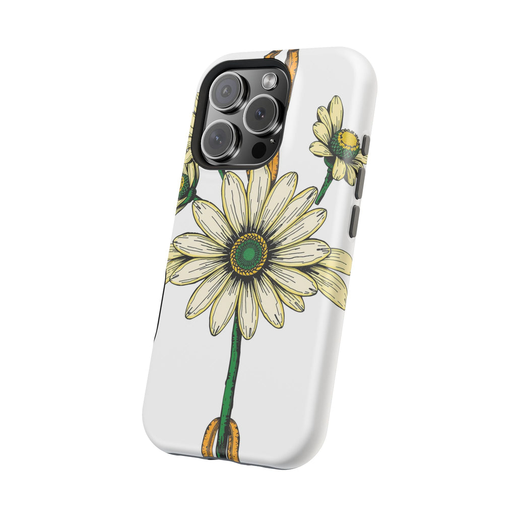 iPhone Daisy Chain Dark Gothic Ink Bold Modern Everyday Snap Case · iPhone Case