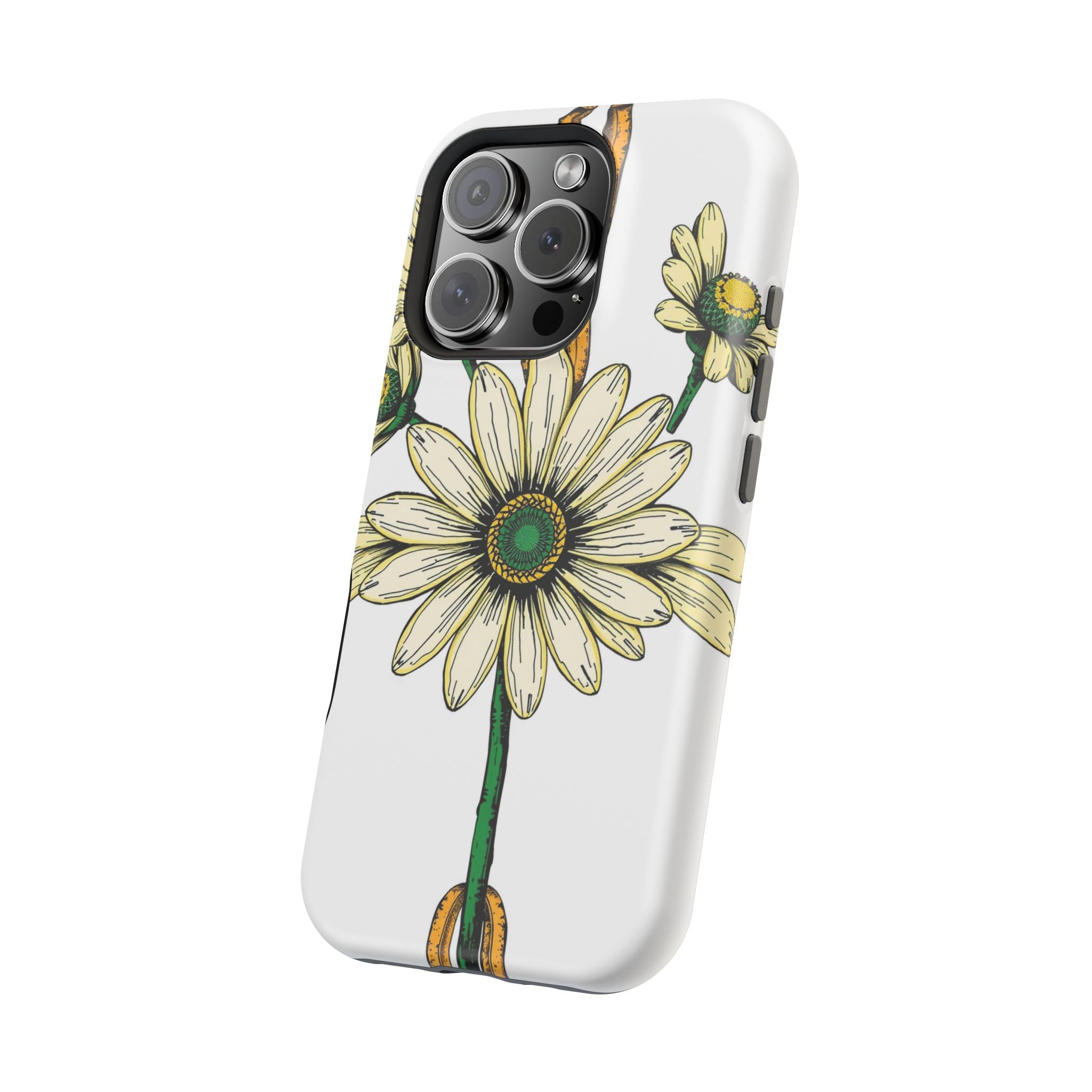iPhone Daisy Chain Dark Gothic Ink Bold Modern Everyday Snap Case · iPhone Case