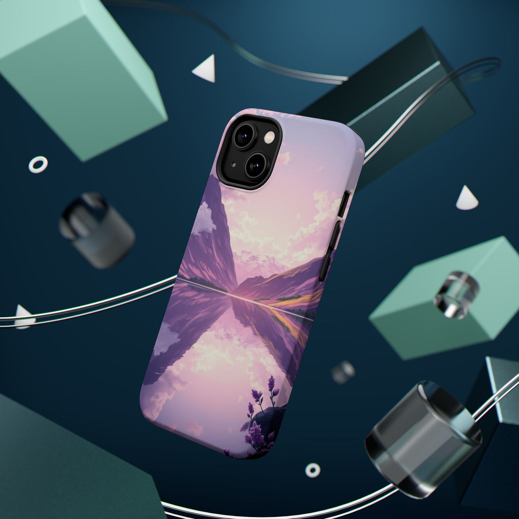 iPhone Lavender And Pearl Fjord Reflection Slim iPhone Everyday · iPhone Case