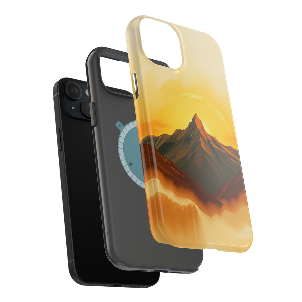 iPhone Mustard And Rust Mountain at Sunrise Slim iPhone Everyday · iPhone Case