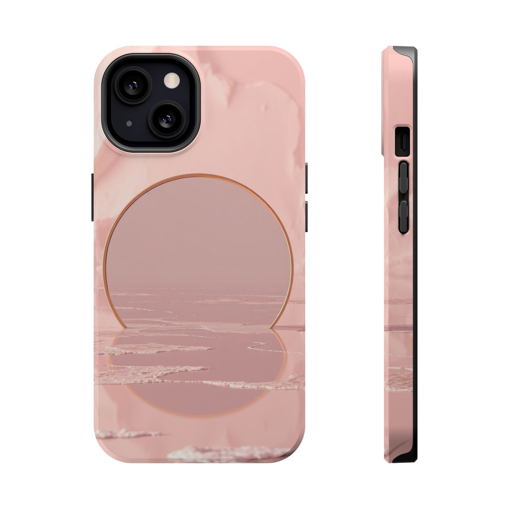 iPhone Serene Salt Flat Mirror Design Slim Everyday Designer Case · iPhone Case