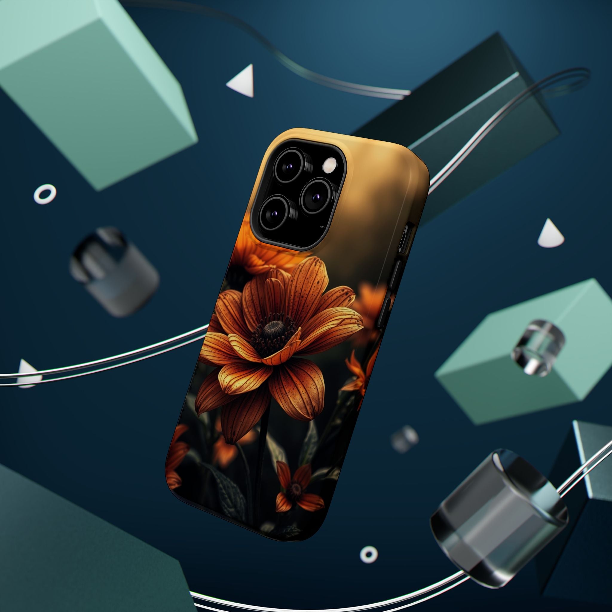 iPhone Radiant Floral Ombre Design Bold Modern Everyday Snap Case · iPhone Case