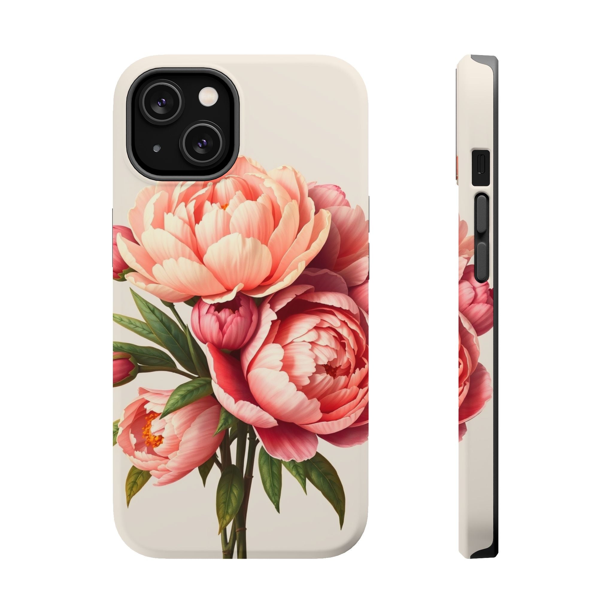 iPhone Rose Pink And Cream Peony Bouquet Slim Everyday iPhone Designer · iPhone