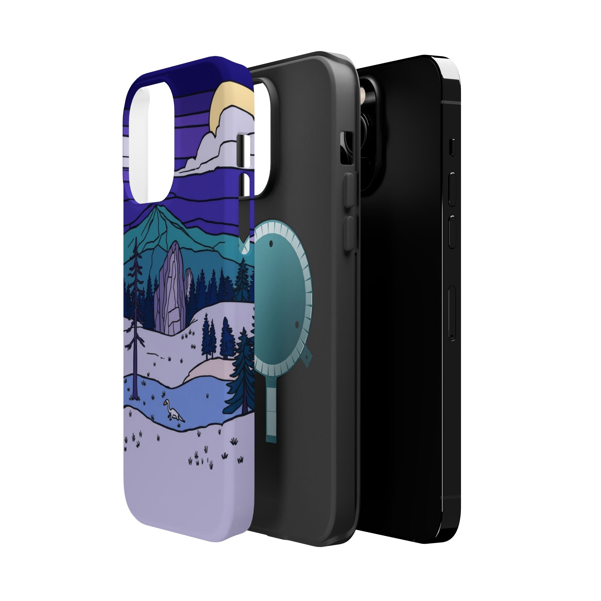 iPhone Pine Ridge Stained Glass Slim Everyday Designer Case · iPhone Case