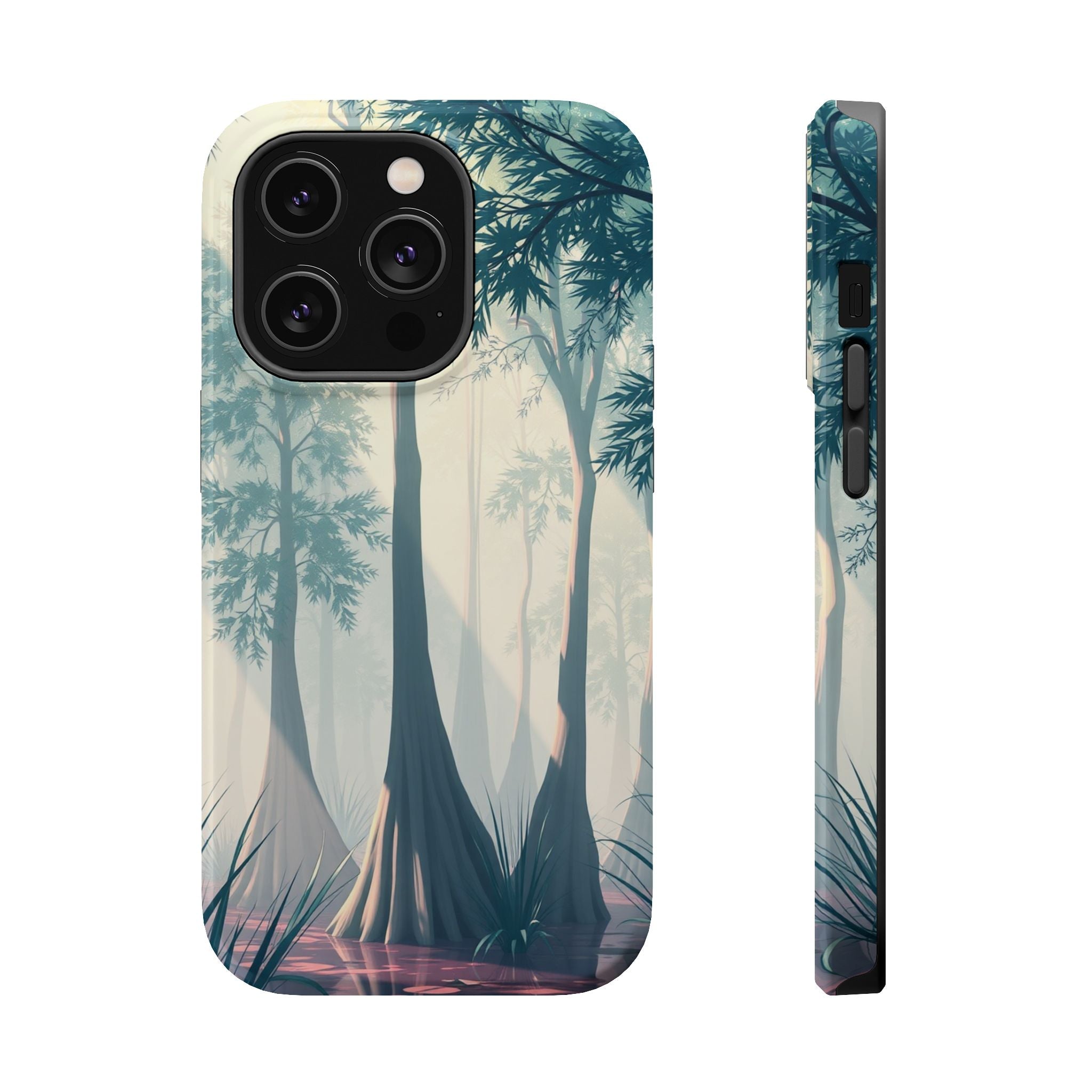 iPhone Mint And Blush Cypress Swamp Slim Everyday Designer Case · iPhone Case