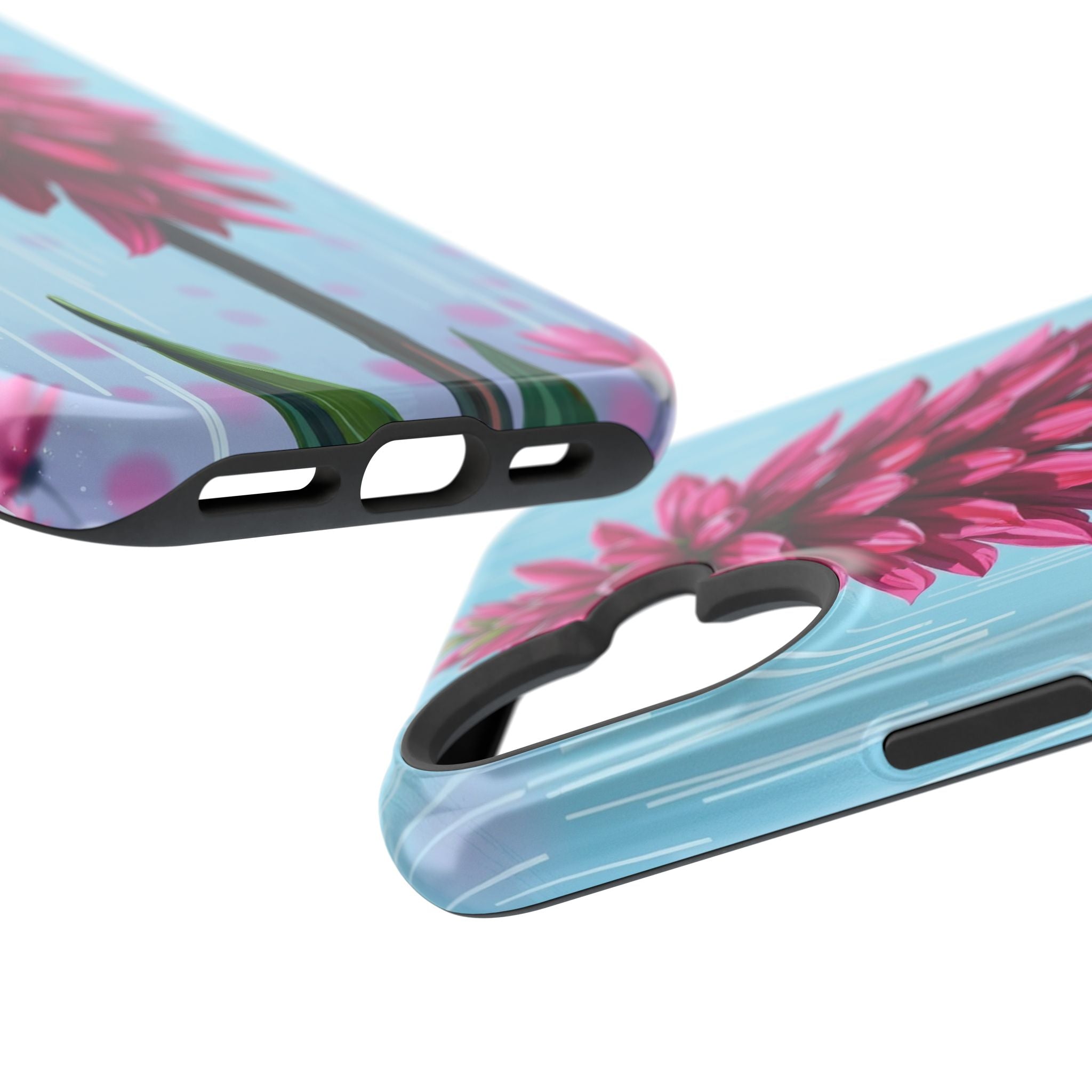 iPhone Cyan And Magenta Spring Shower Bloom Slim iPhone Everyday · iPhone Case
