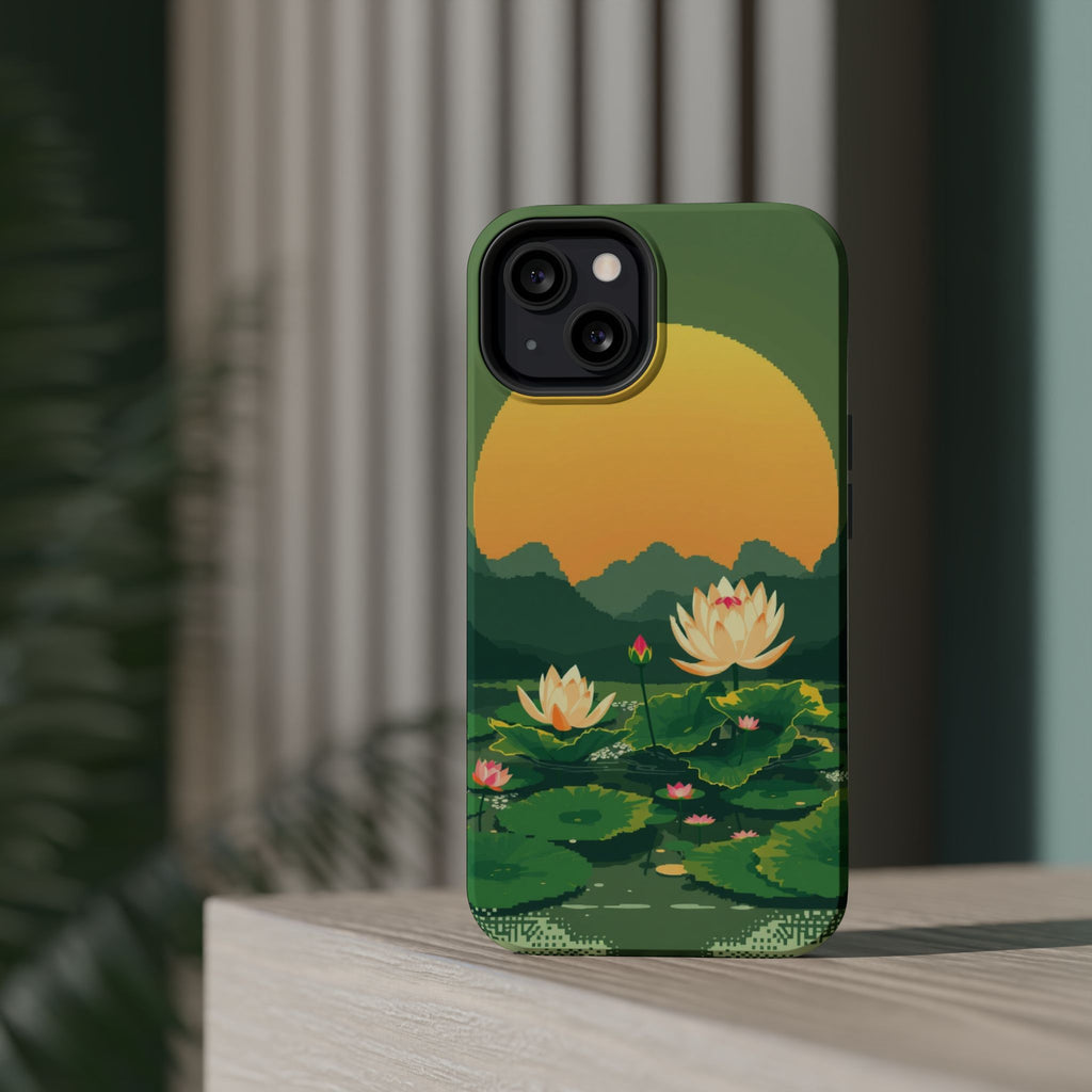 iPhone Lotus Pond Enchanted Art Slim Everyday Designer Case · iPhone Case