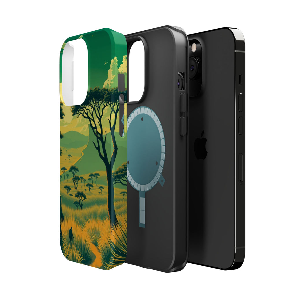 iPhone Savanna Horizon Pixel Art -Bit Slim Everyday Designer Case · iPhone Case