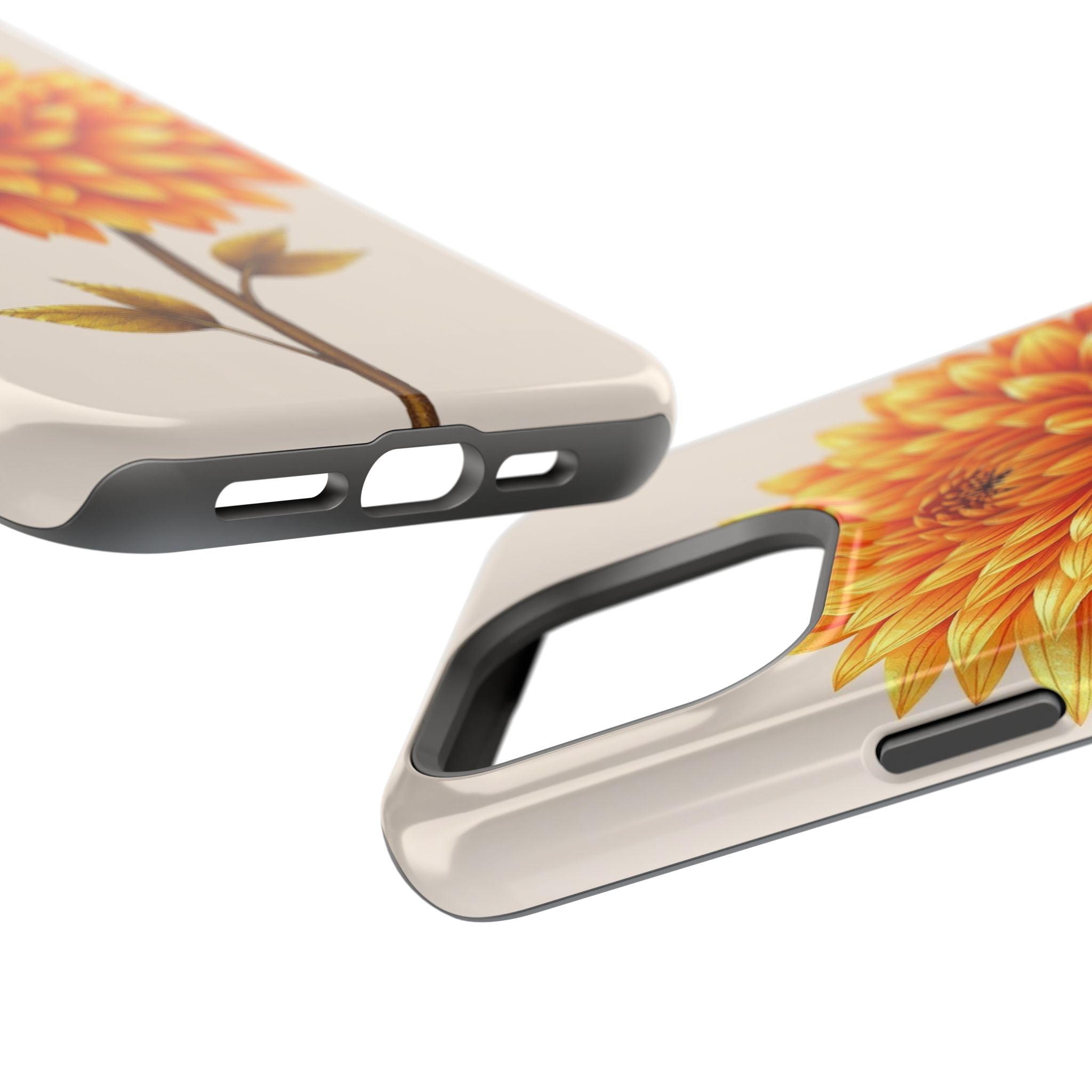 iPhone Chrysanthemum Classic Gold Foil Luxury Slim iPhone Everyday · iPhone Case