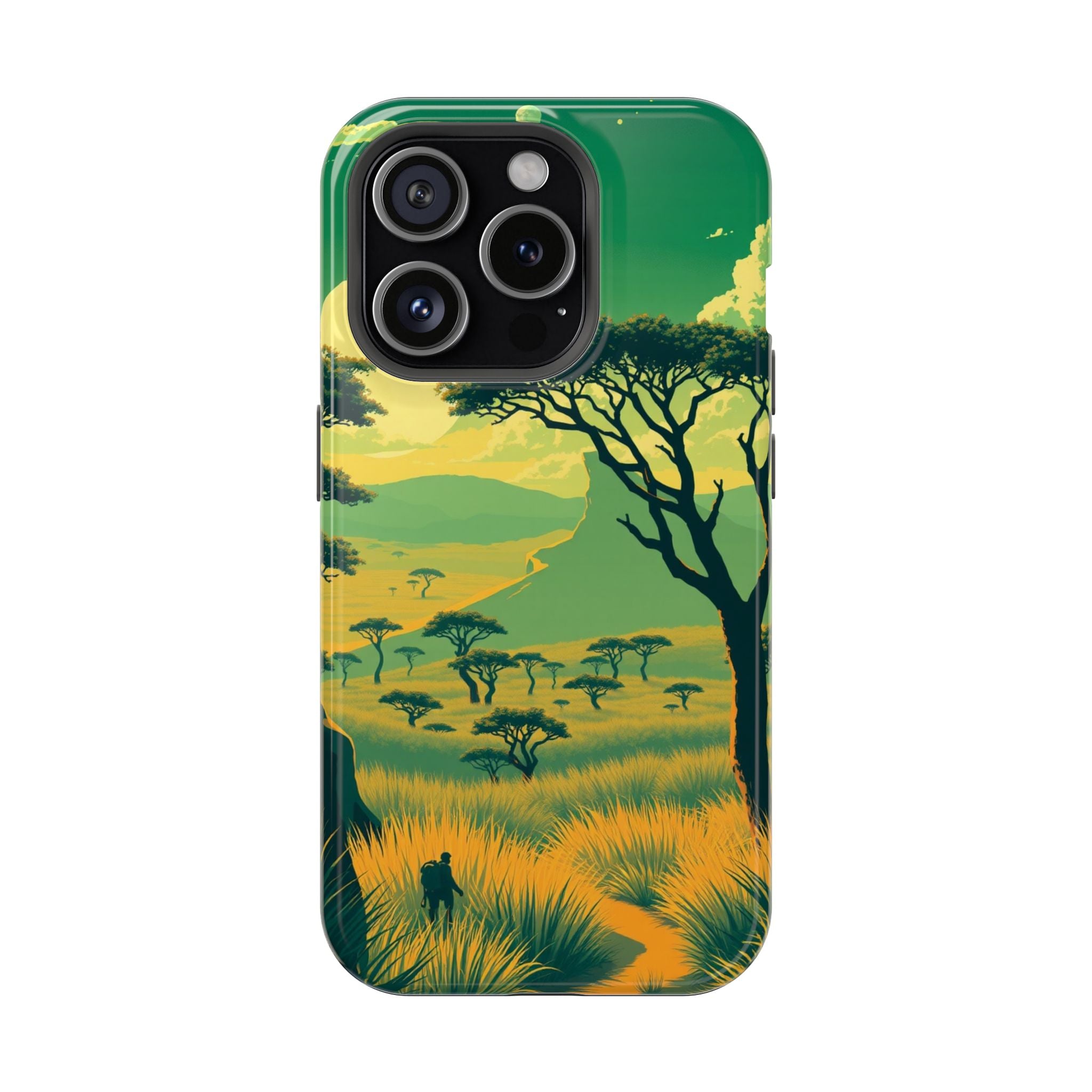iPhone Savanna Horizon Pixel Art -Bit Slim Everyday Designer Case · iPhone Case