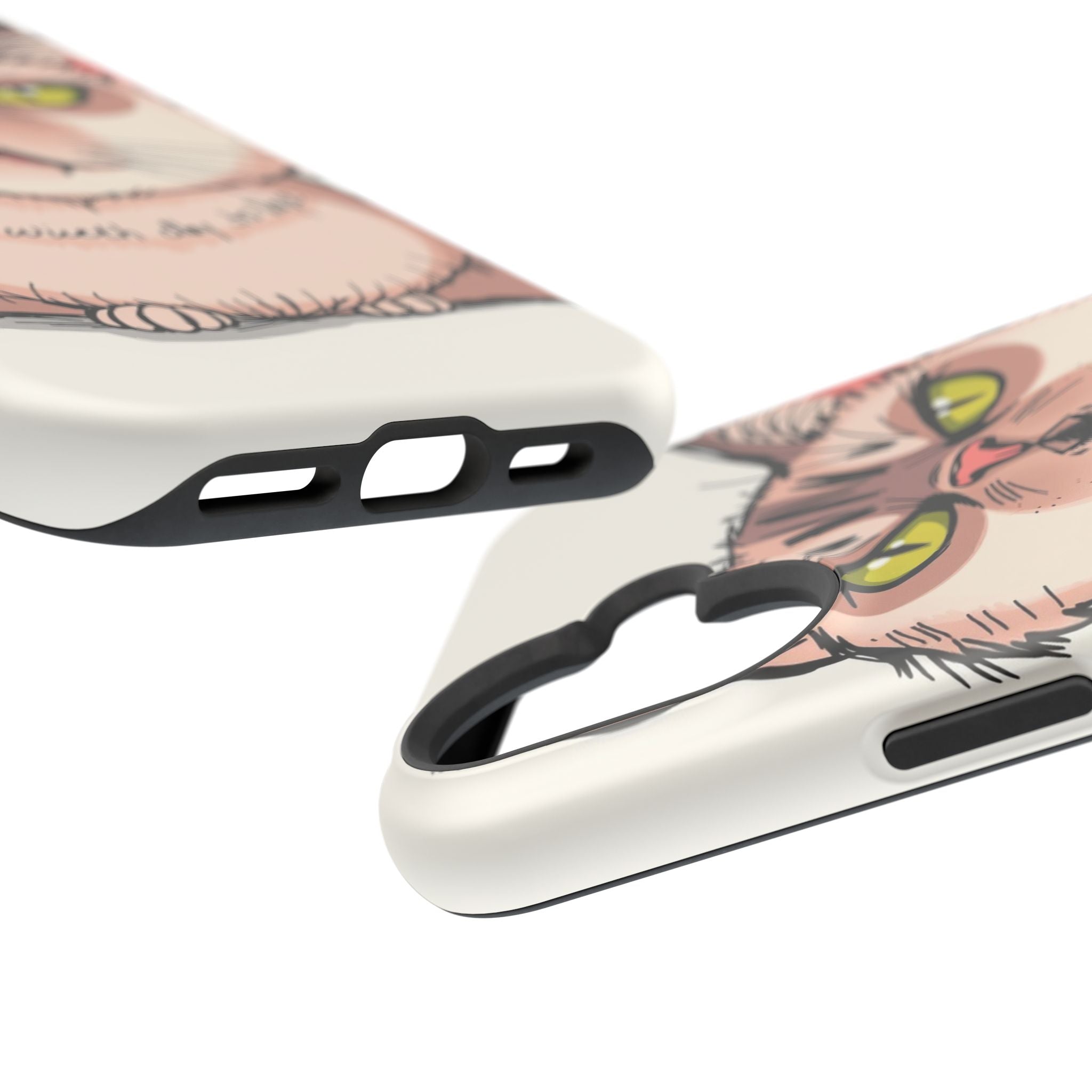 iPhone Sarcastic Cat Verdict Hand-Drawn Sketch Soft Finish Everyday Case · iPhon