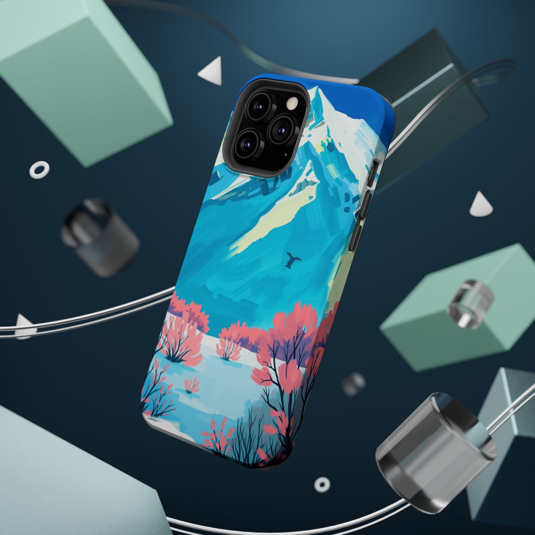 iPhone Snow Field Electric Art Slim Everyday Designer Case · iPhone Case
