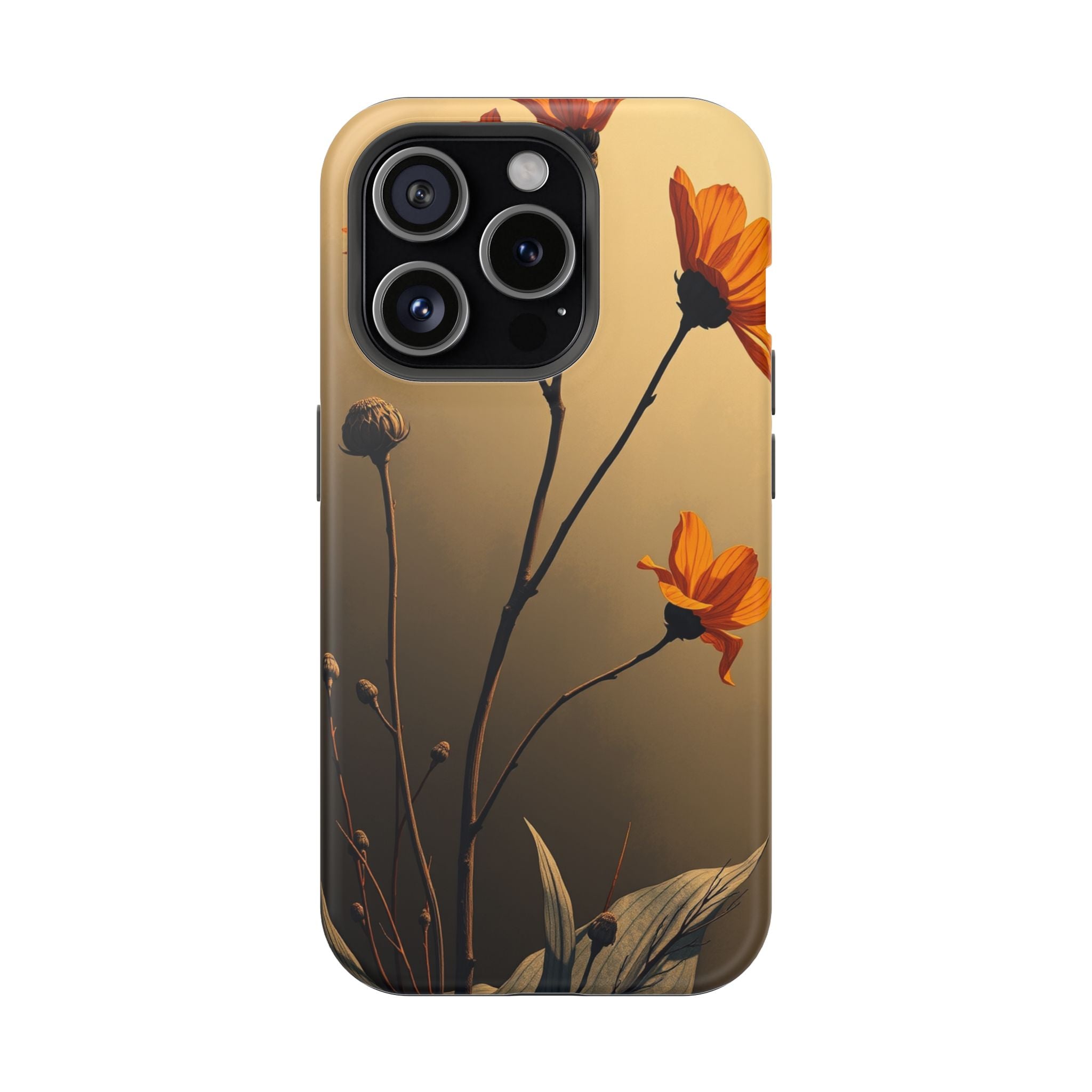 iPhone Burnt Orange And Sand Botanical Illustration Gal Slim Snap Case · iPhone