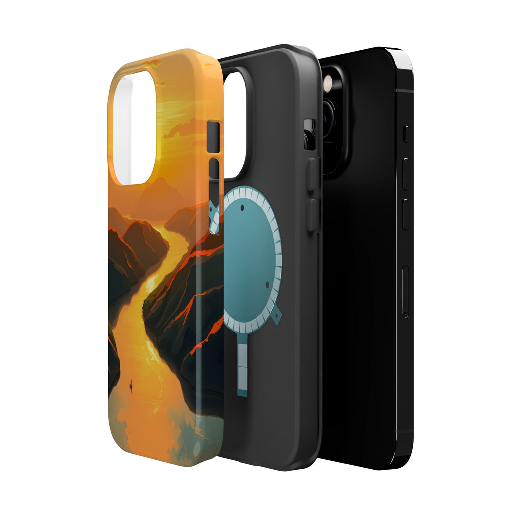 iPhone River Delta Aerial Oil Painting Impressionist iPhone Slim · iPhone Case