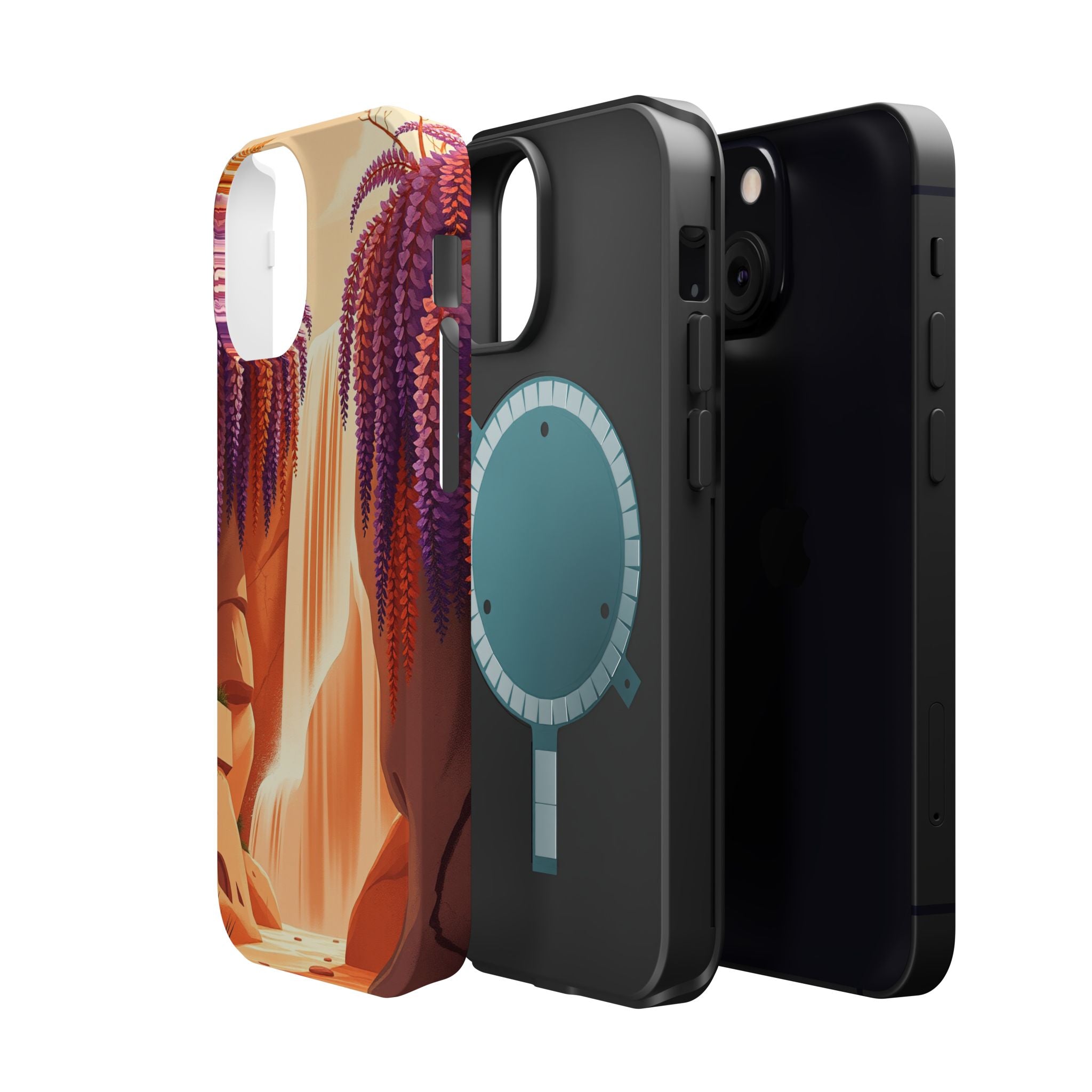 iPhone Wisteria Cascade Grunge Distressed Slim iPhone Everyday Designer · iPhone