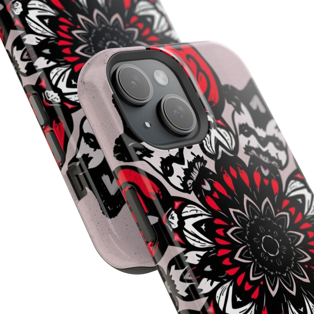 iPhone Floral Mandala Bold Art Slim Everyday Designer Case · iPhone Case