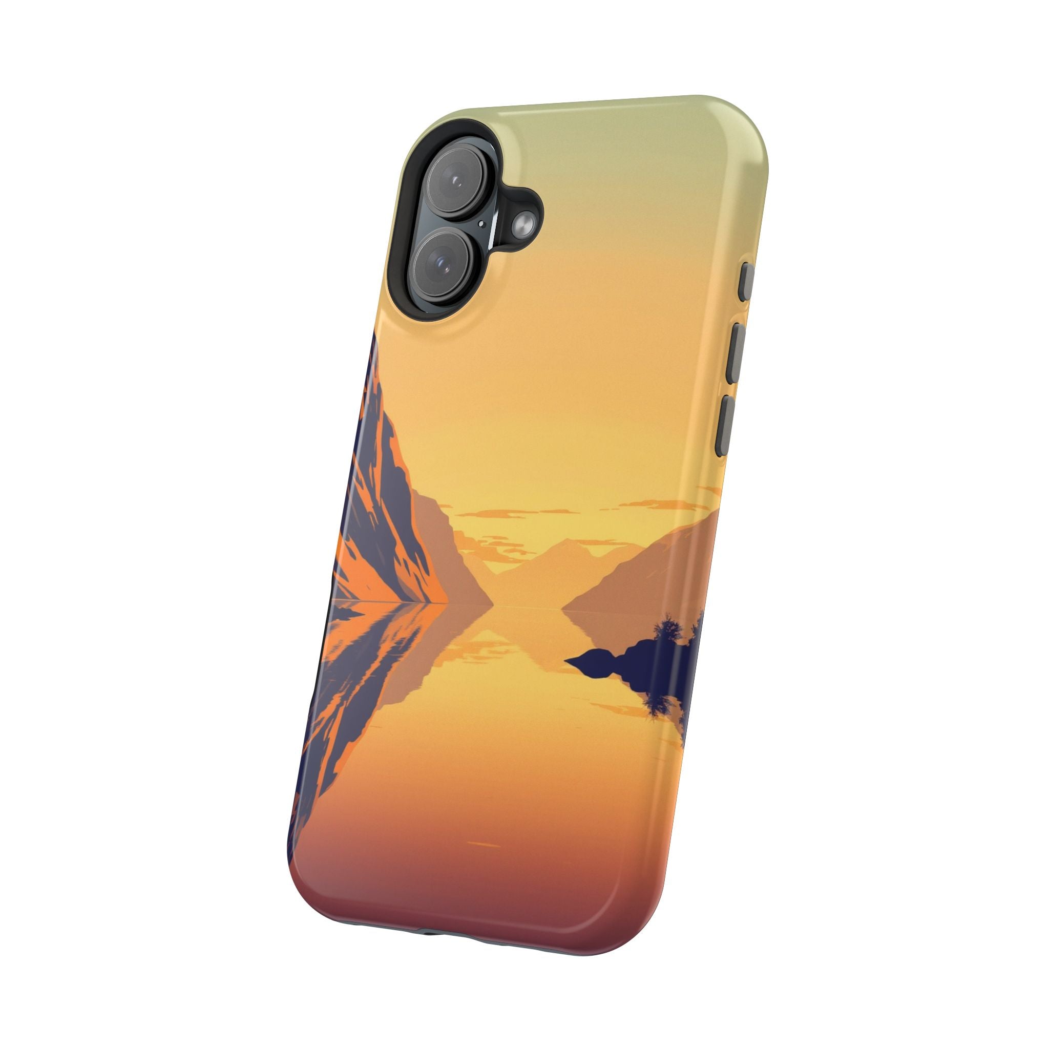 iPhone Fjord Reflection Pop Art Bold Slim Everyday Designer Case · iPhone Case