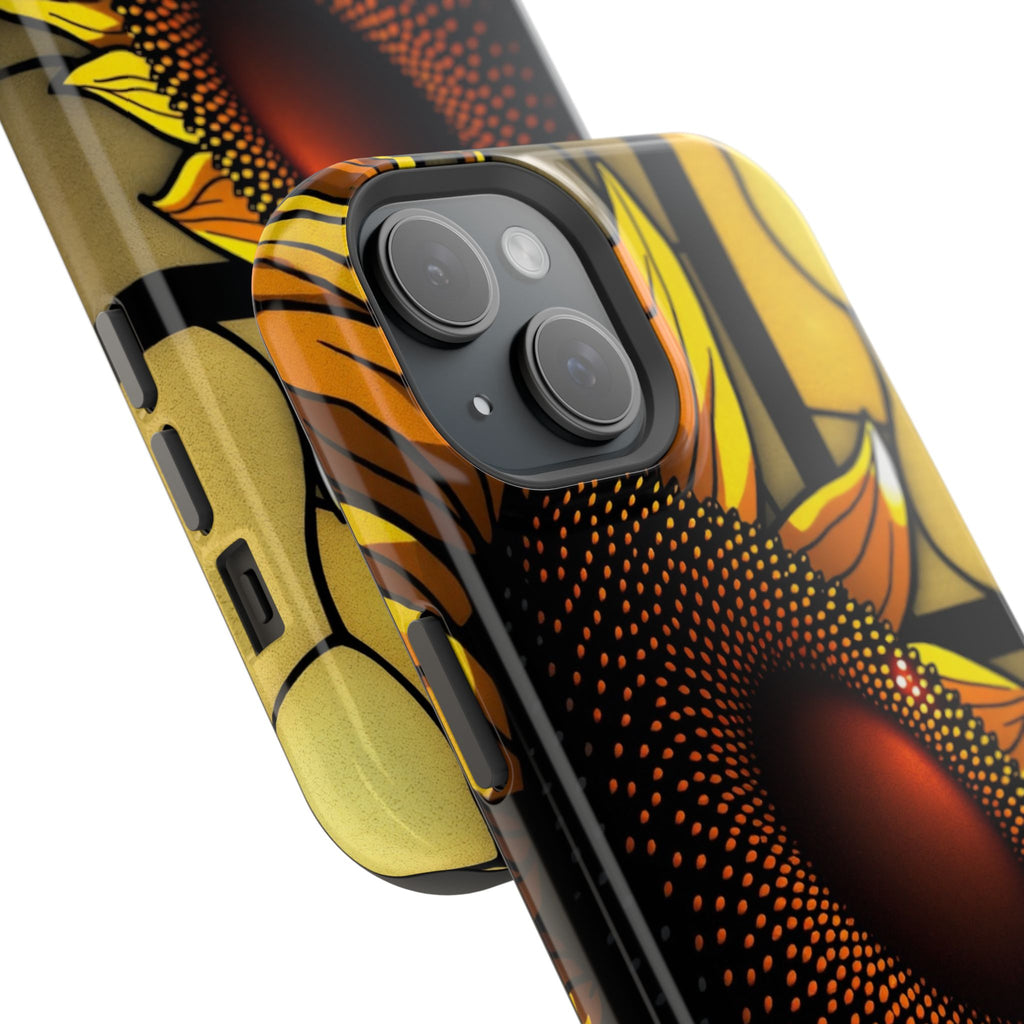 iPhone Sunflower Pop Stained Glass Bold Modern Everyday Snap Case · iPhone Case