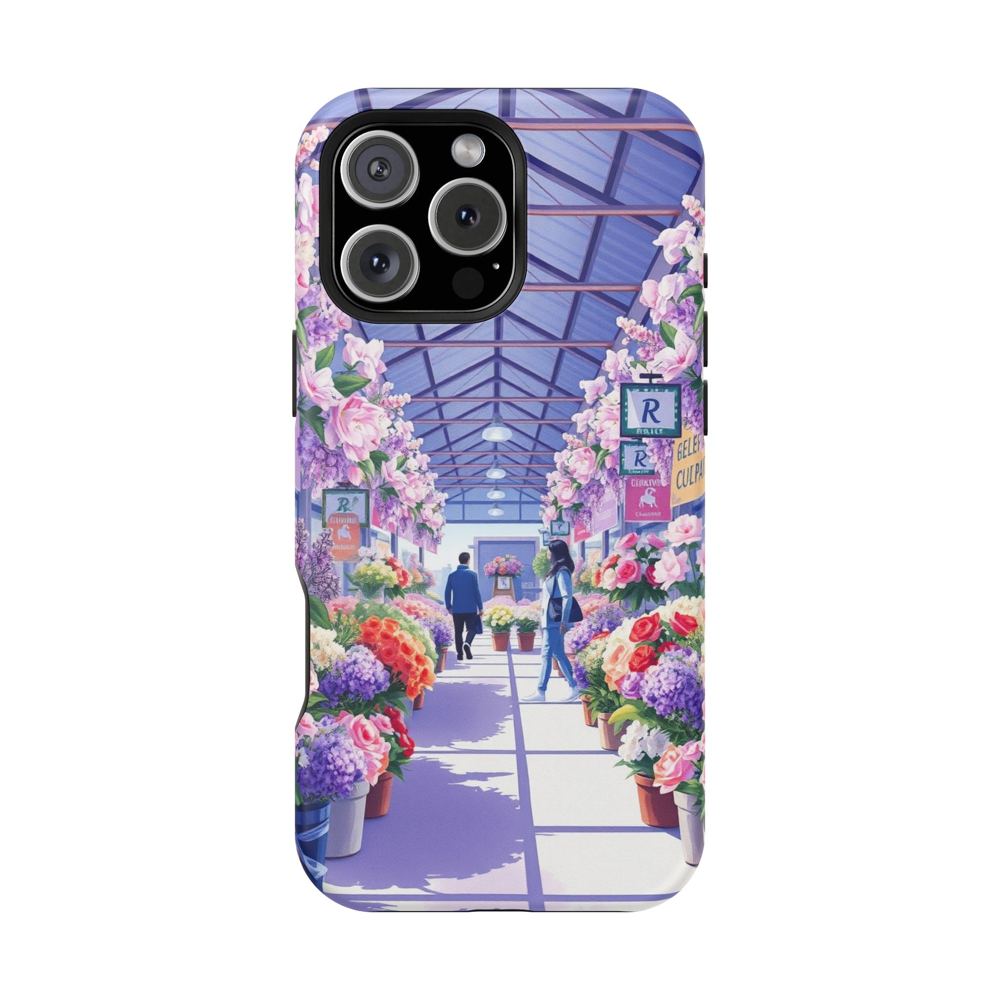 iPhone Flower Market Cinematic Art Clean Minimal Snap Cas Slim Snap Case · iPhon