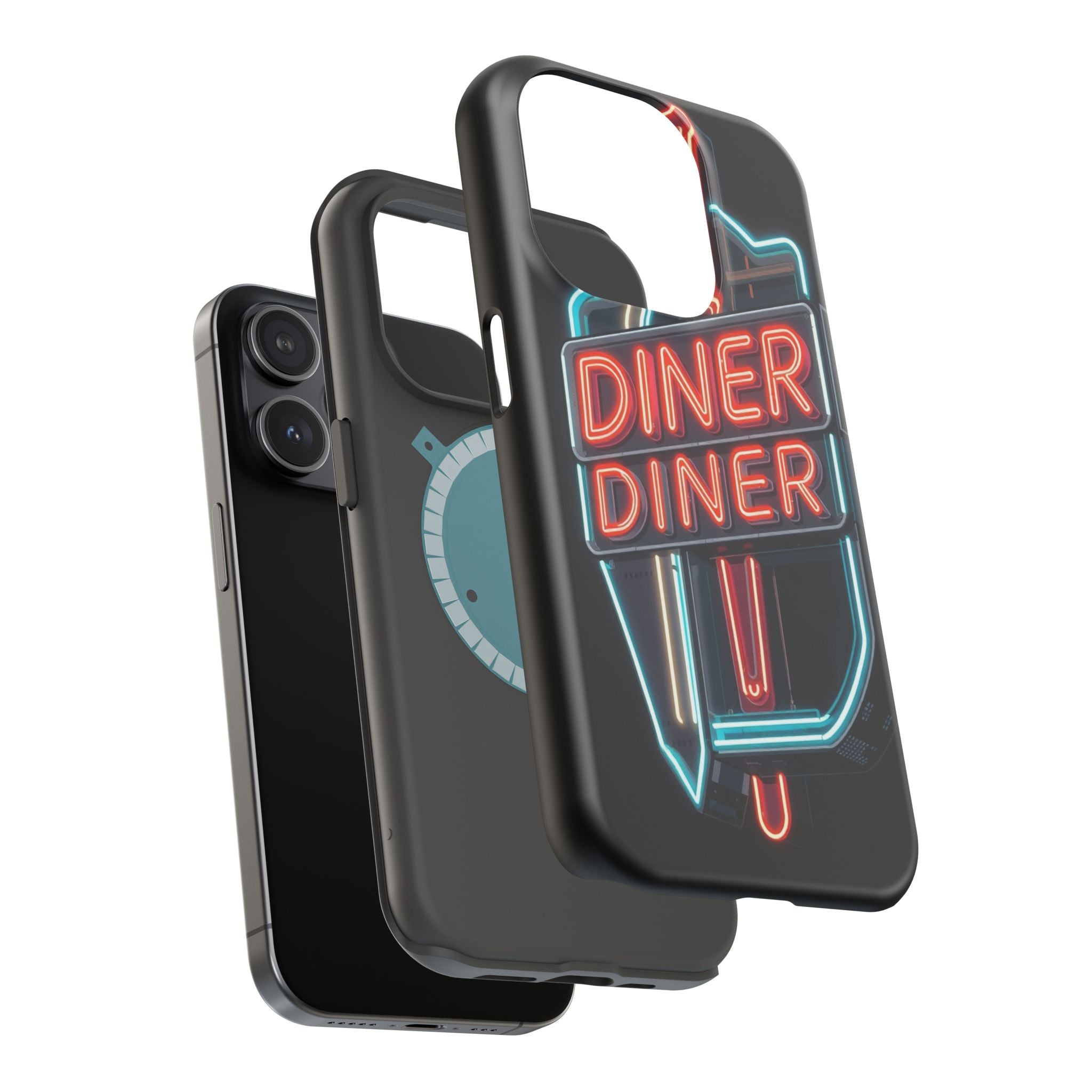 iPhone Neon Diner Sign Electric Art Slim Everyday Designer Case · iPhone Case