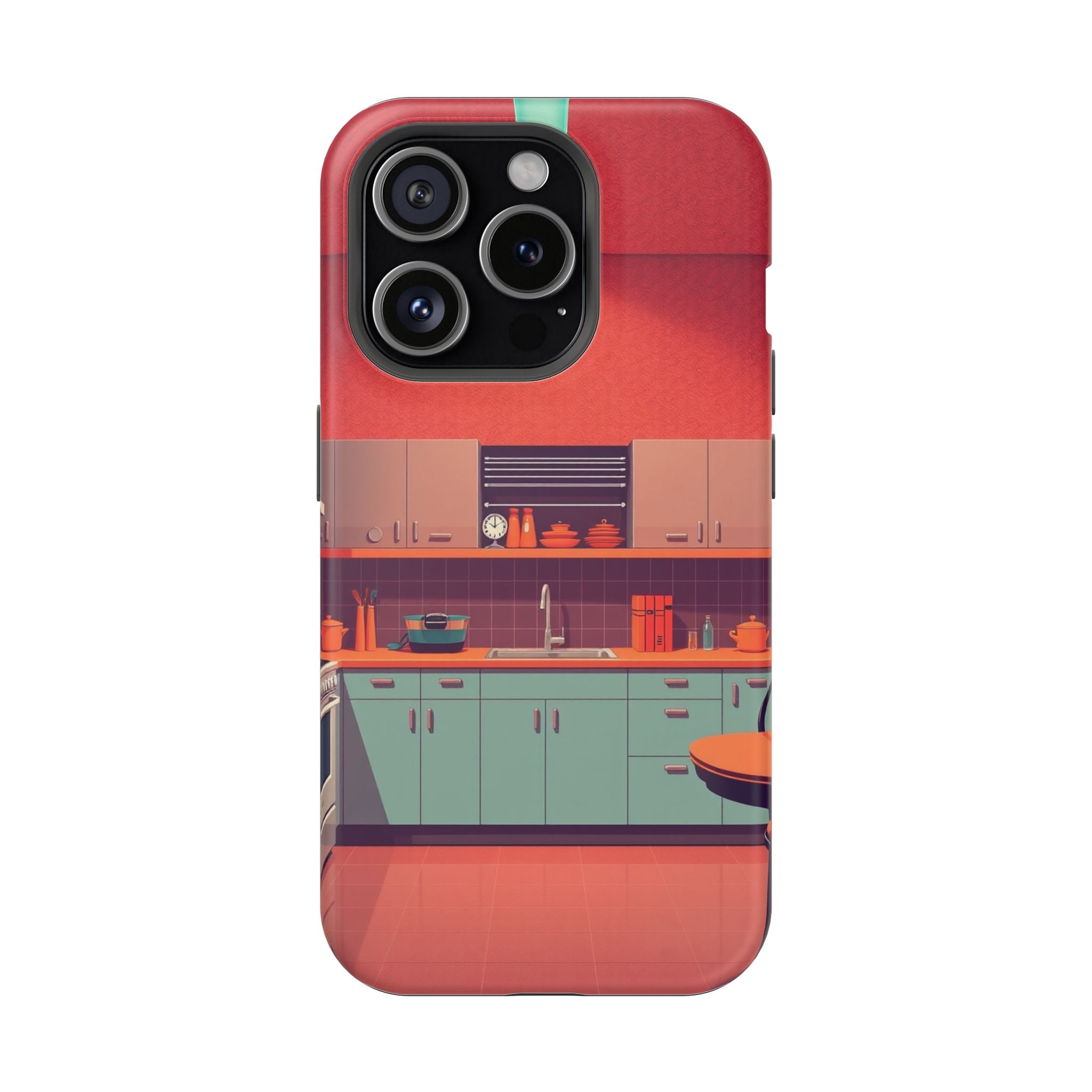 iPhone Earthy 1950s Kitchen Design Bold Modern Everyday Snap Case · iPhone Case