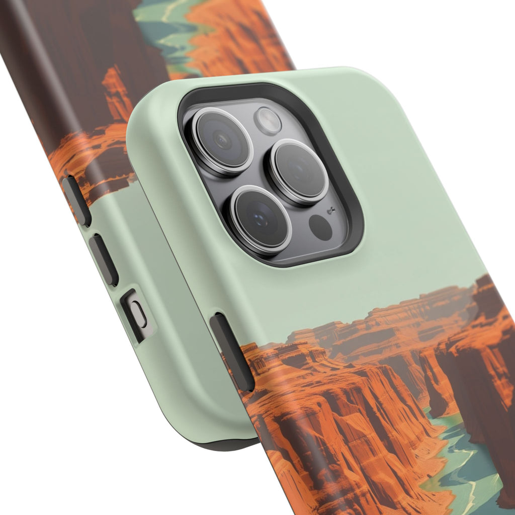 iPhone Burnt Orange And Sand River Canyon Slim iPhone Everyday Designer · iPhone