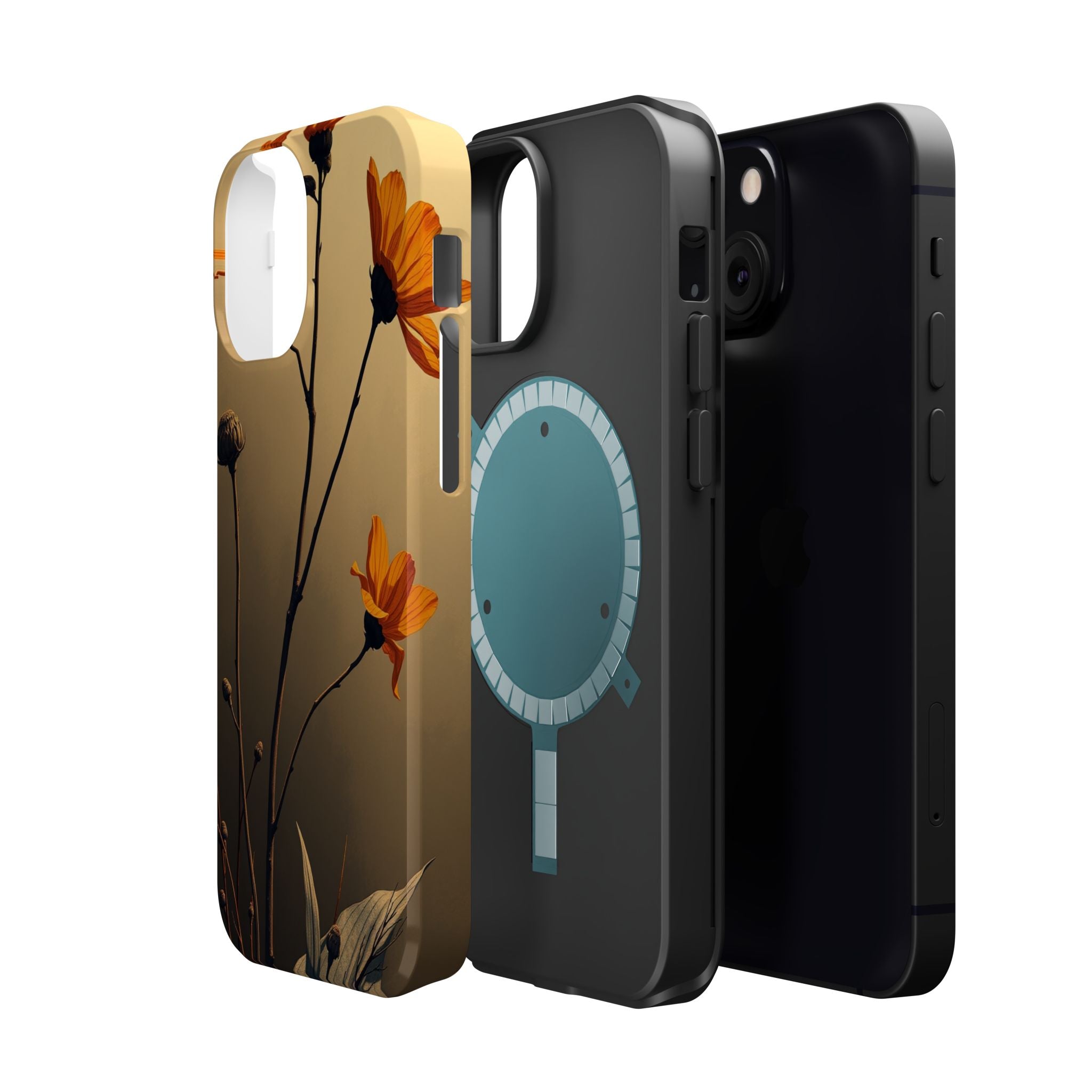 iPhone Burnt Orange And Sand Botanical Illustration Gal Slim Snap Case · iPhone
