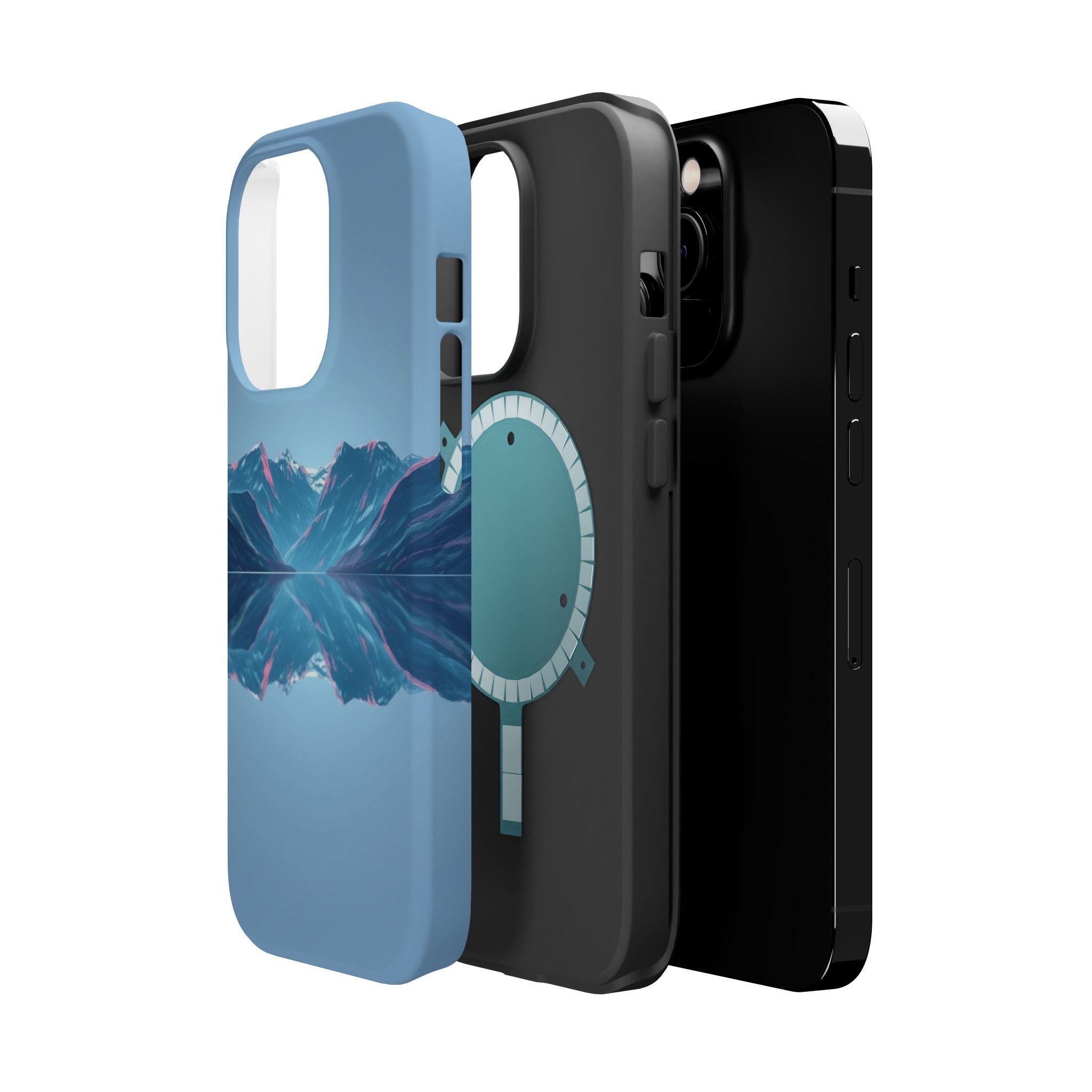 iPhone Fjord Reflection Mystic Art Bold Modern Everyday Snap Case · iPhone Case