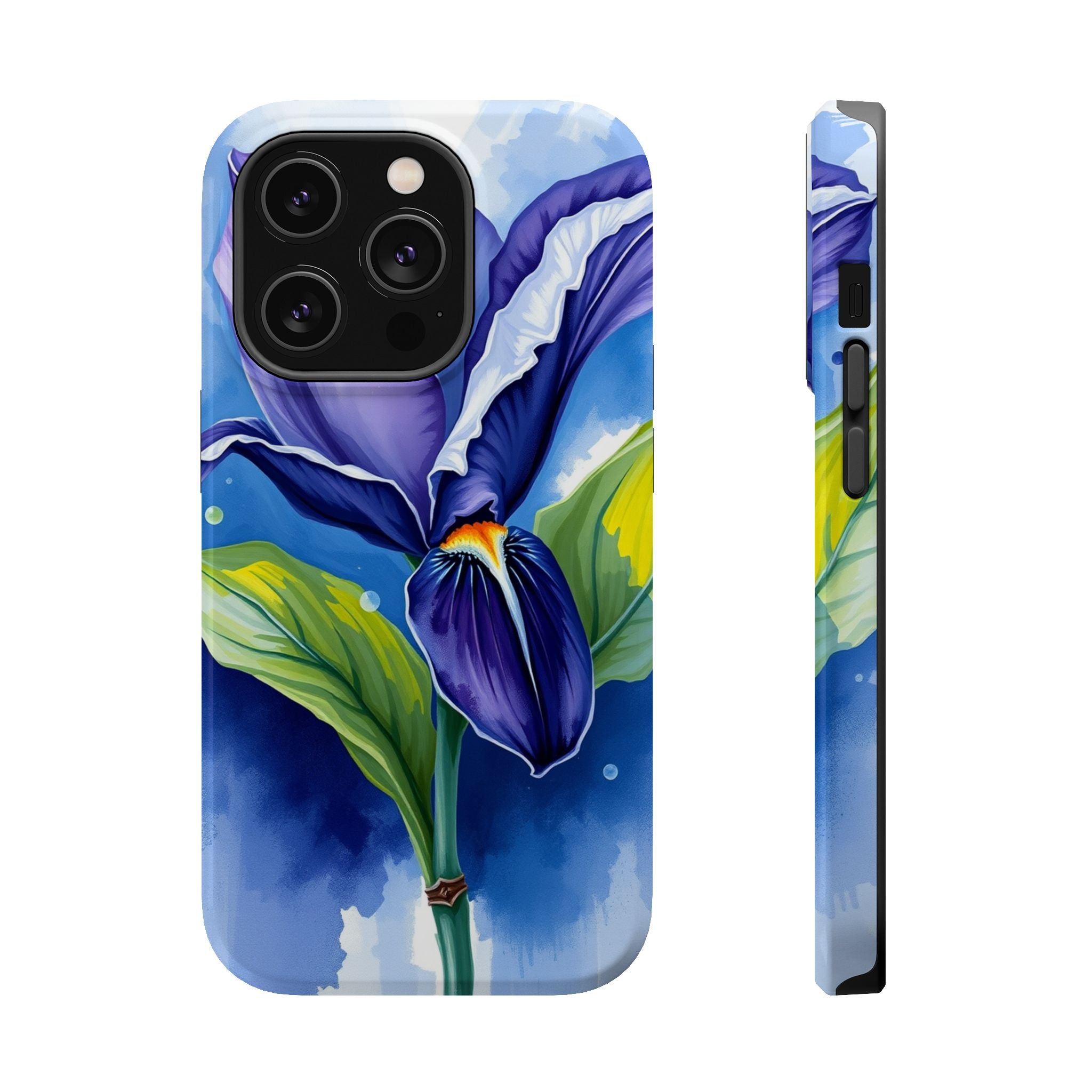 iPhone Indigo And Violet Petal Storm Slim Everyday Designer Case · iPhone Case