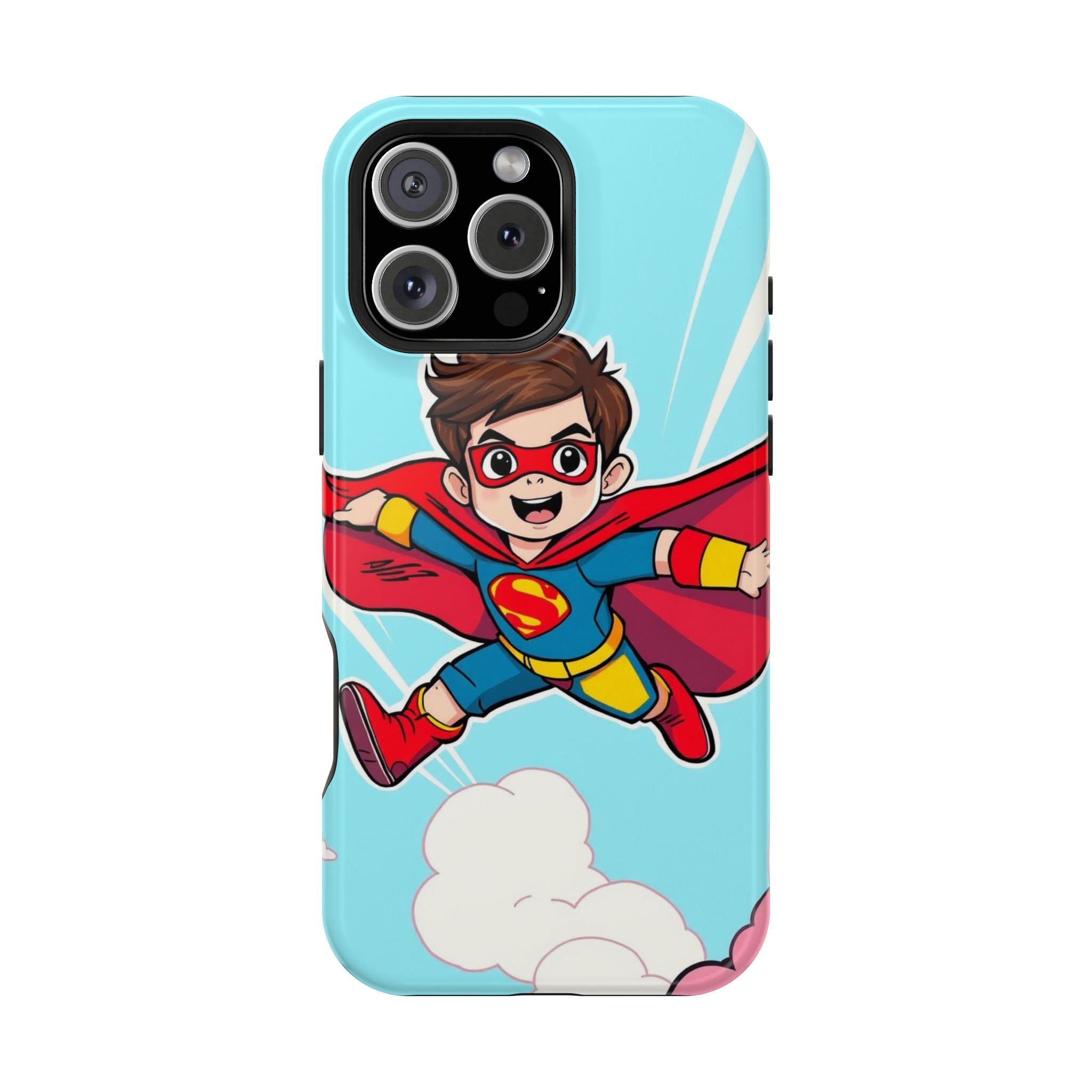 iPhone Kid Superhero Flying Kids Fun iPhone Phone Case Gift Slim · iPhone Case