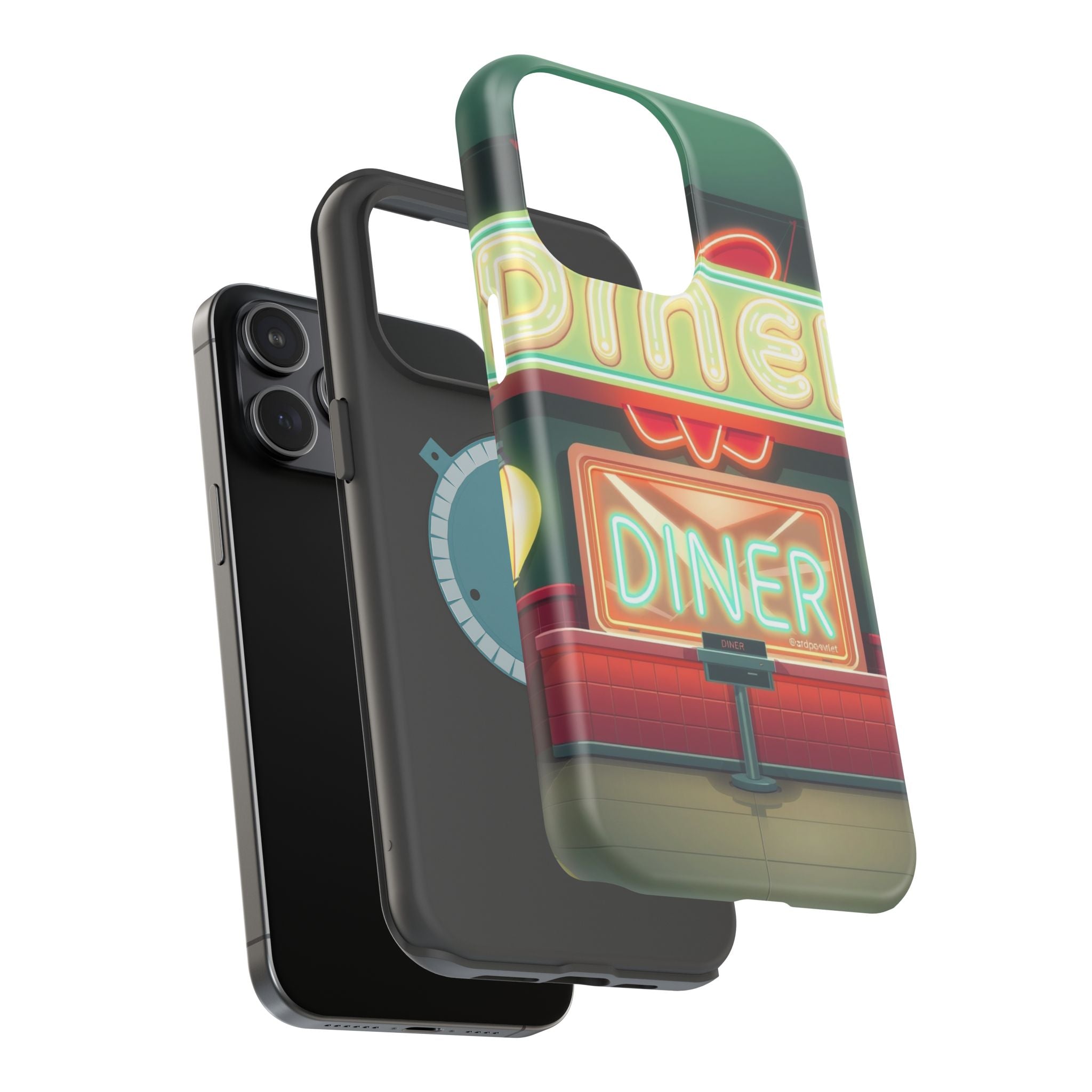 iPhone Neon Diner Sign Mystic Art Bold Modern Everyday Snap Case · iPhone Case