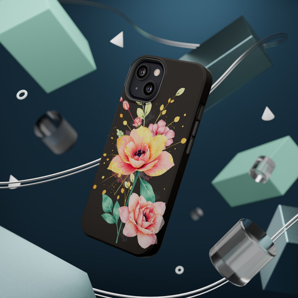 iPhone Earthy Floral Watercolor Splash Design Clean iPhone 14 Minimal · iPhone C