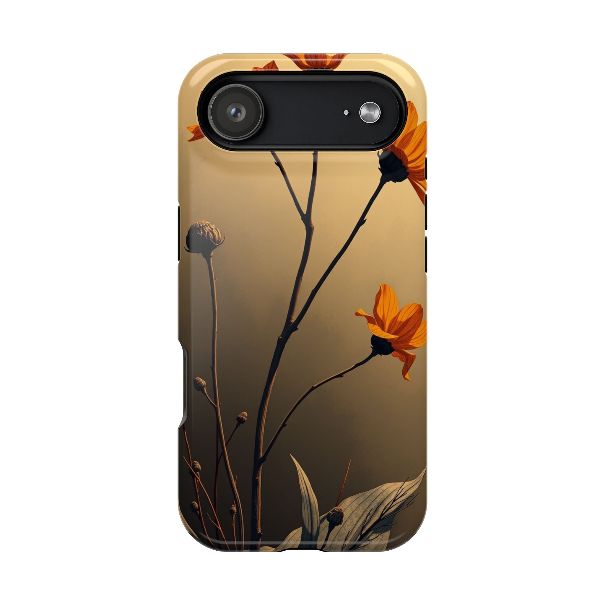 iPhone Burnt Orange And Sand Botanical Illustration Gal Slim Snap Case · iPhone