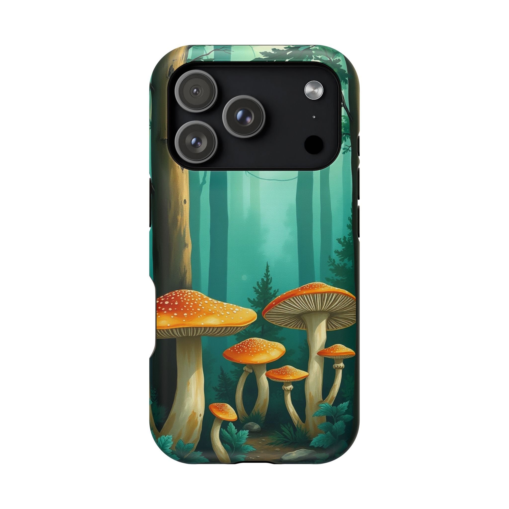 iPhone Mushroom Forest Oil Painting Impressionist iPhone Clean Minimal · iPhone