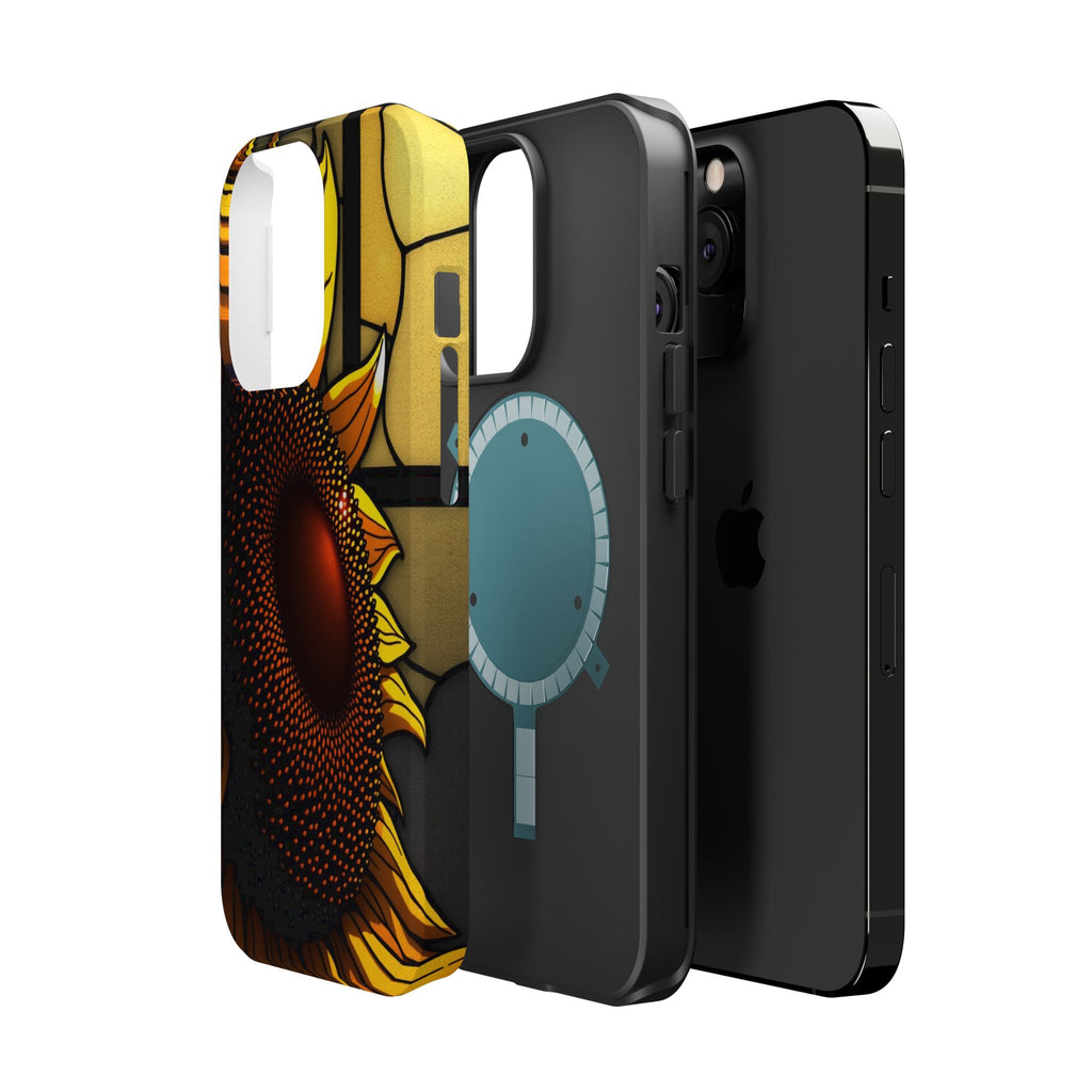 iPhone Sunflower Pop Stained Glass Bold Modern Everyday Snap Case · iPhone Case