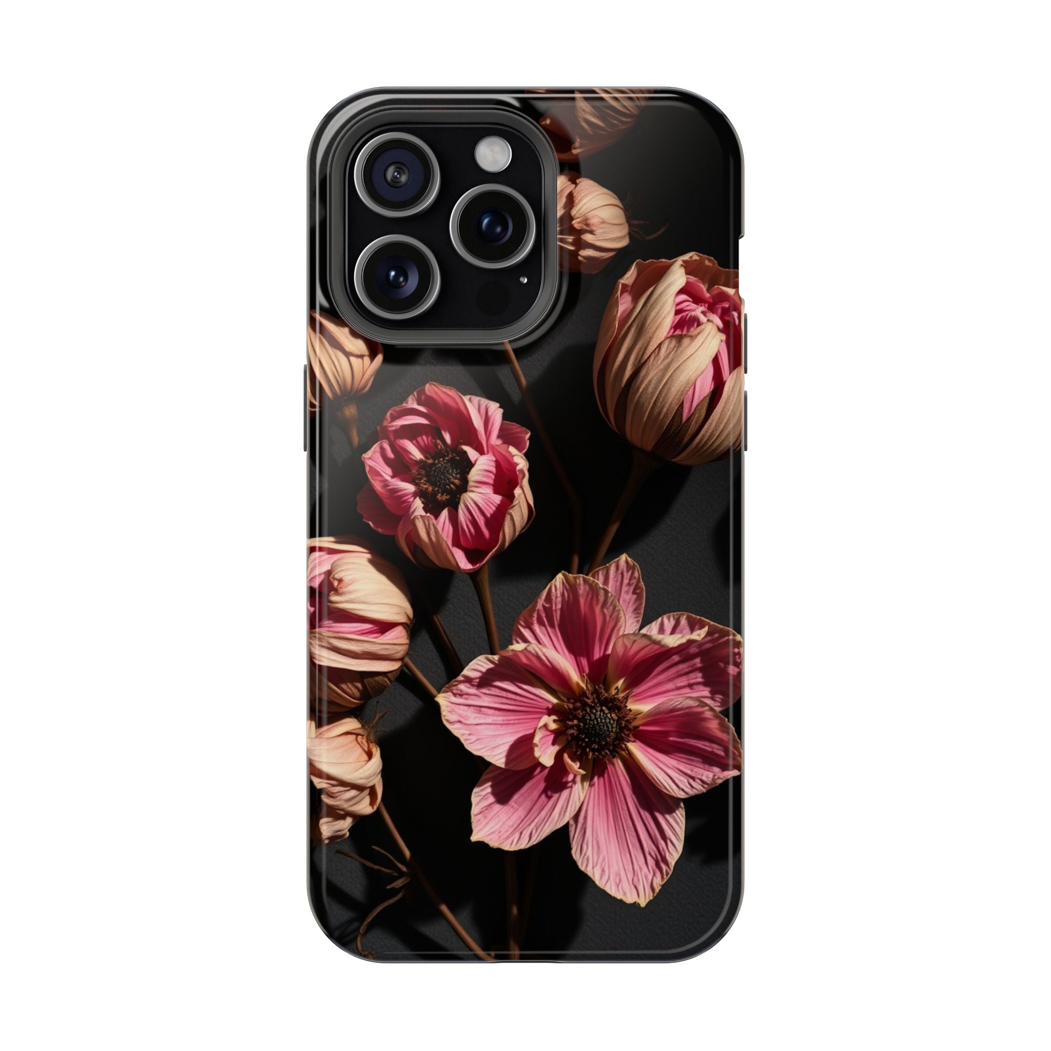 iPhone Dried Flower Flat Lay Electric Art Slim Snap Case · iPhone Case