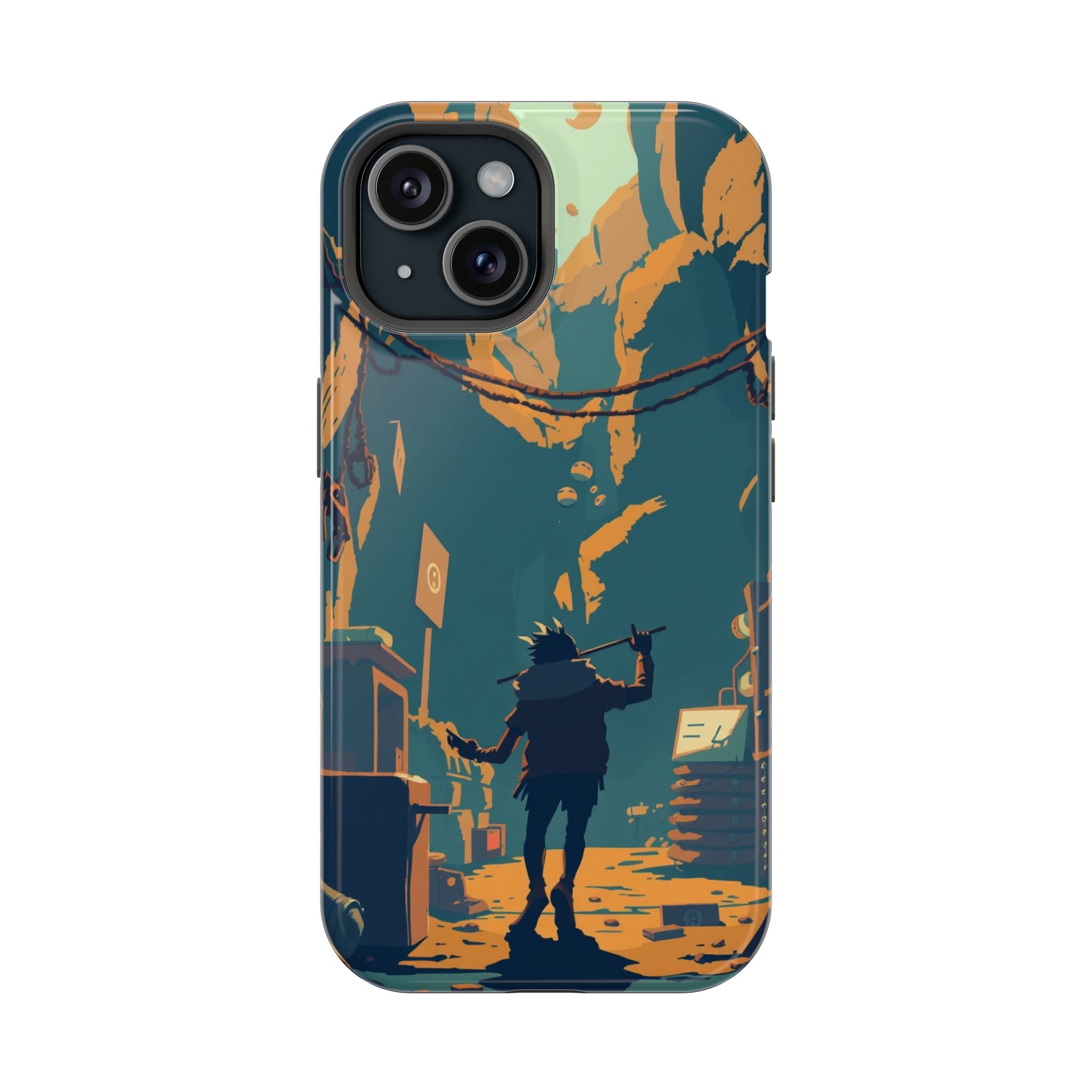 iPhone Mustard And Rust Unhinged in a Cute Way Soft Finish Everyday Case · iPhon