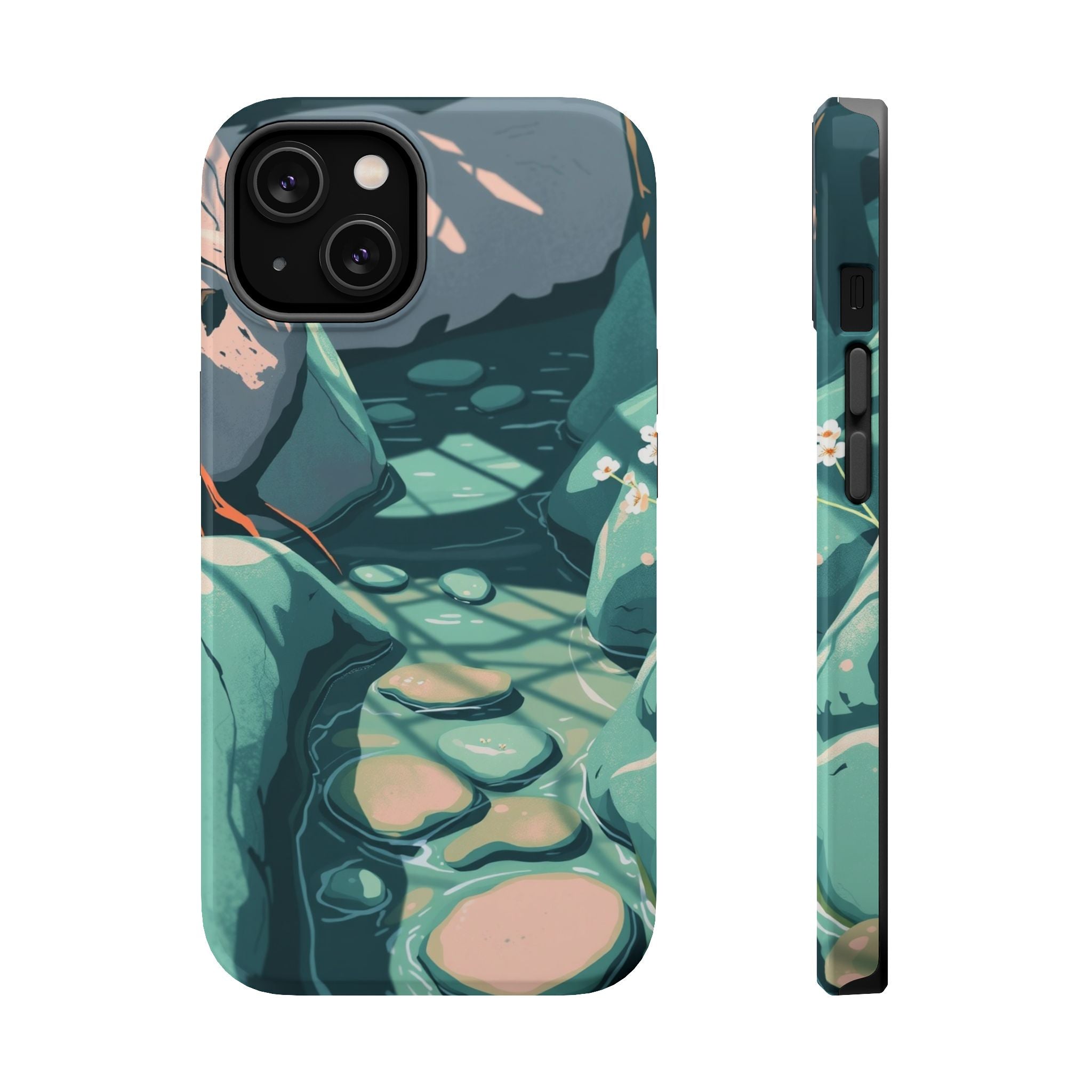 iPhone Vibrant Spring Creek Design 19 Slim Everyday Designer Case · iPhone Case