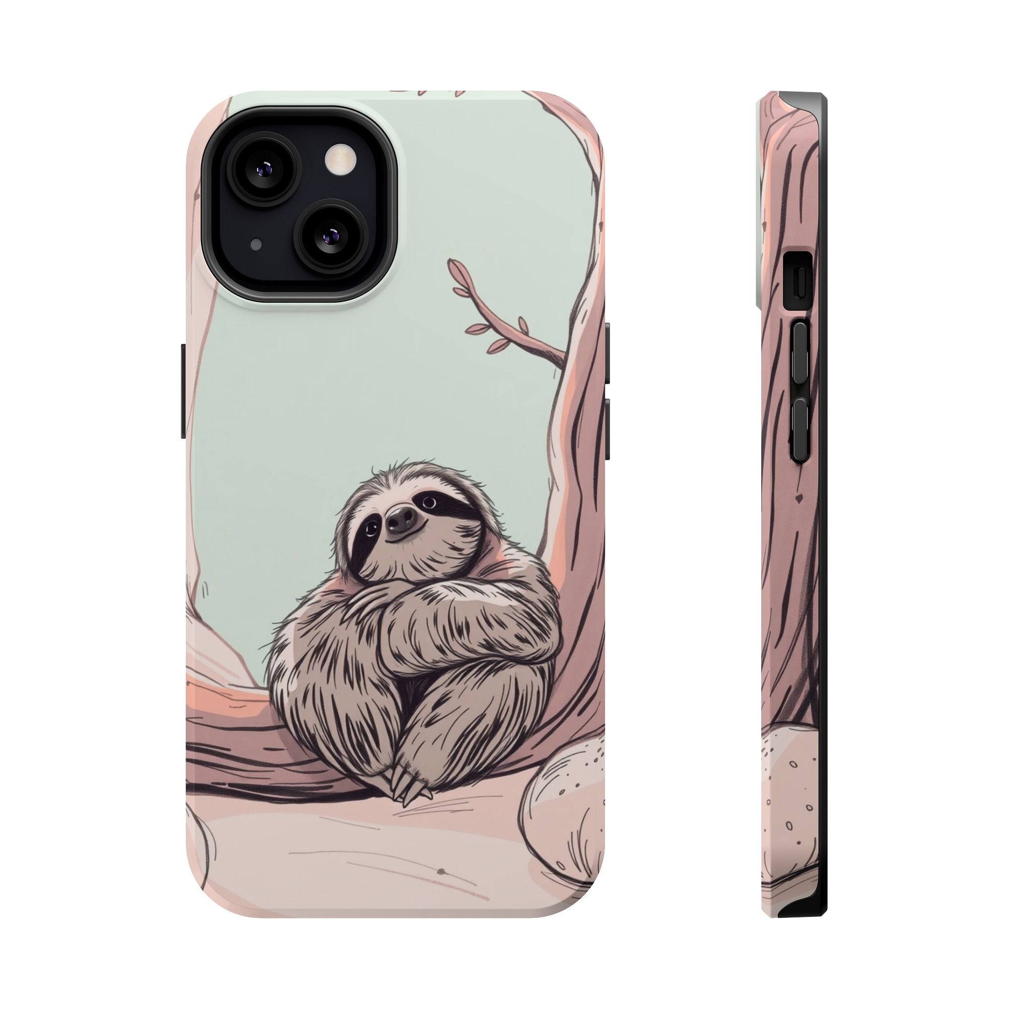 iPhone Cozy Sloth Mode Hand-Drawn Sketch Slim Everyday Designer Case · iPhone Ca