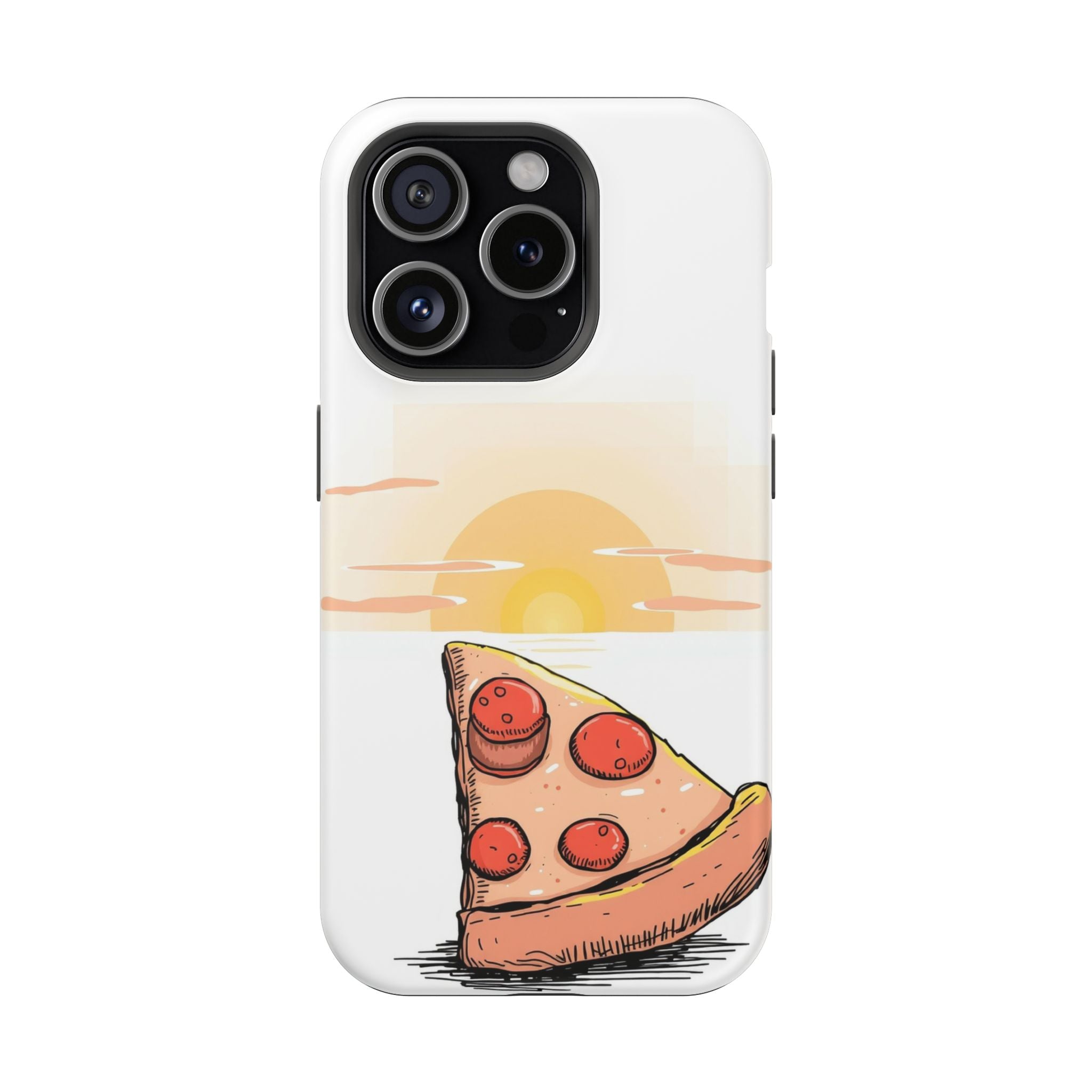 iPhone Earthy Pizza Slice Sunset Design Slim Everyday Designer Case · iPhone Cas